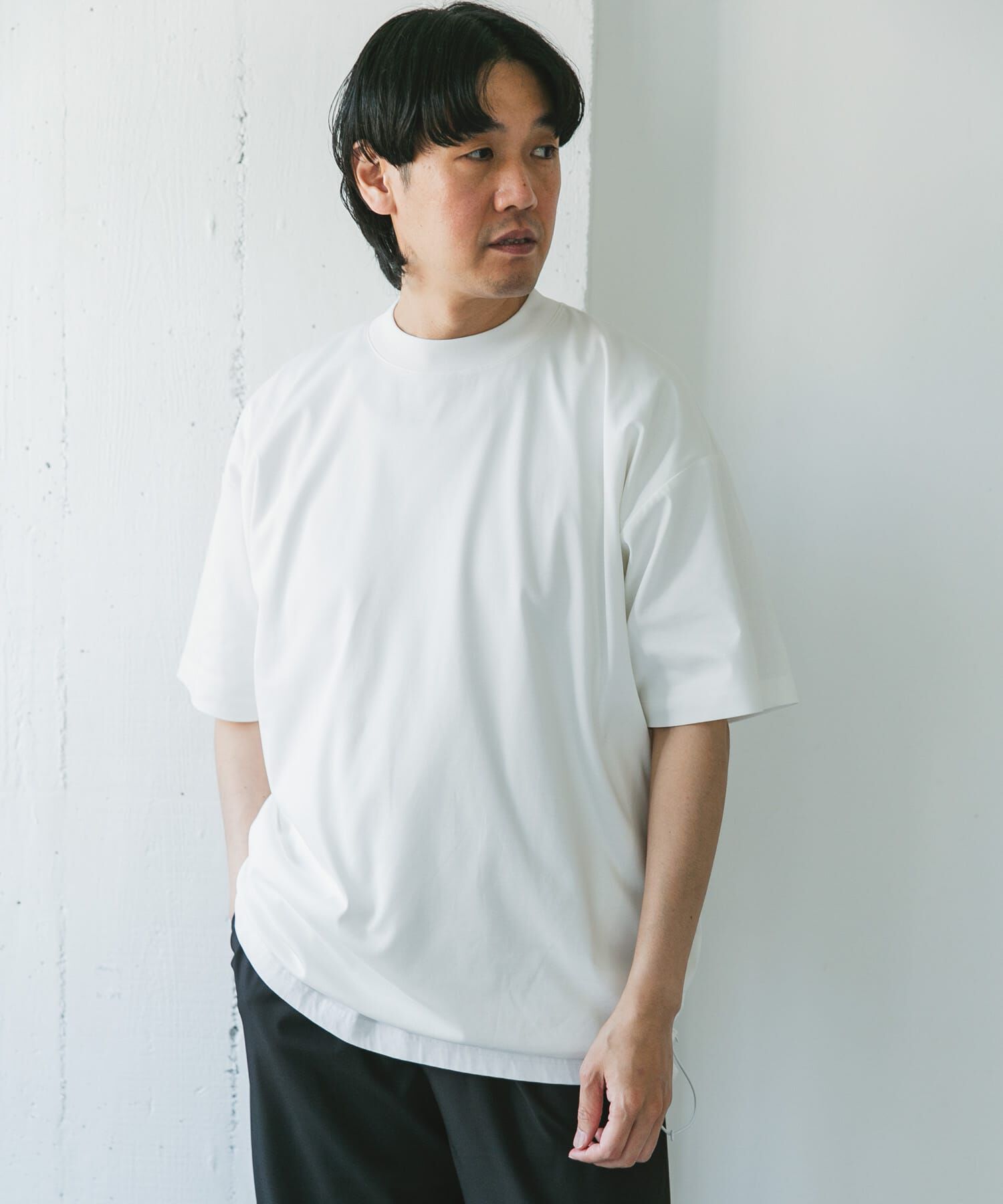 URBAN RESEARCH DOORS「『仁村紗和さん着用』『UR TECH』サマシェア ドロストTシャツ」|Tシャツ・カットソー|