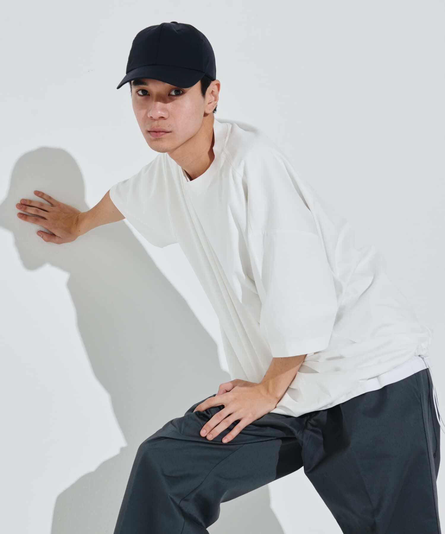 URBAN RESEARCH DOORS「『仁村紗和さん着用』『UR TECH』サマシェア ドロストTシャツ」|Tシャツ・カットソー|