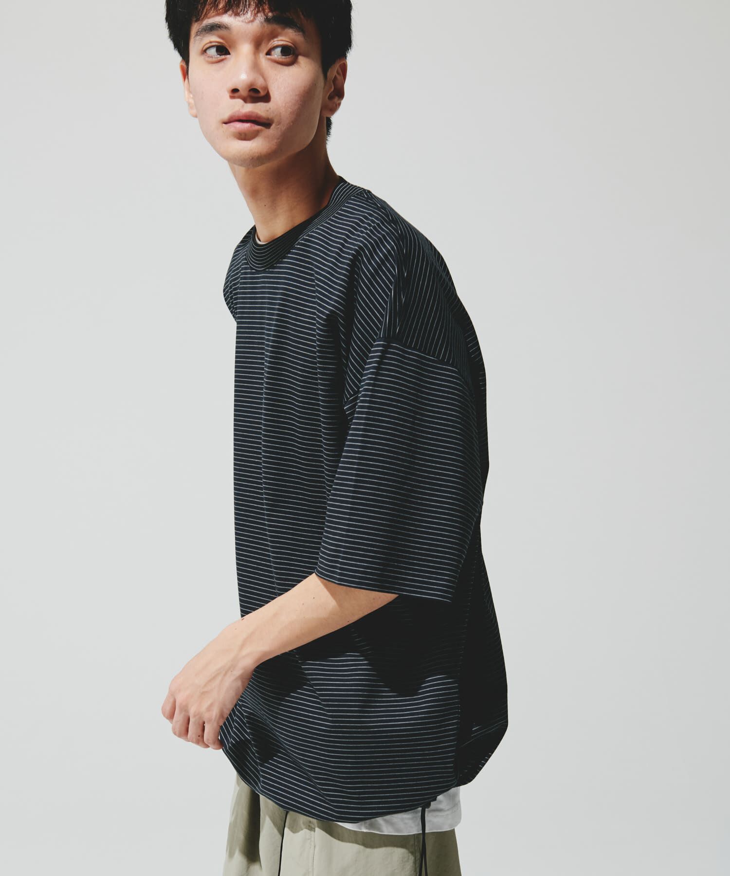 URBAN RESEARCH DOORS「『仁村紗和さん着用』『UR TECH』サマシェア ドロストTシャツ」|Tシャツ・カットソー|