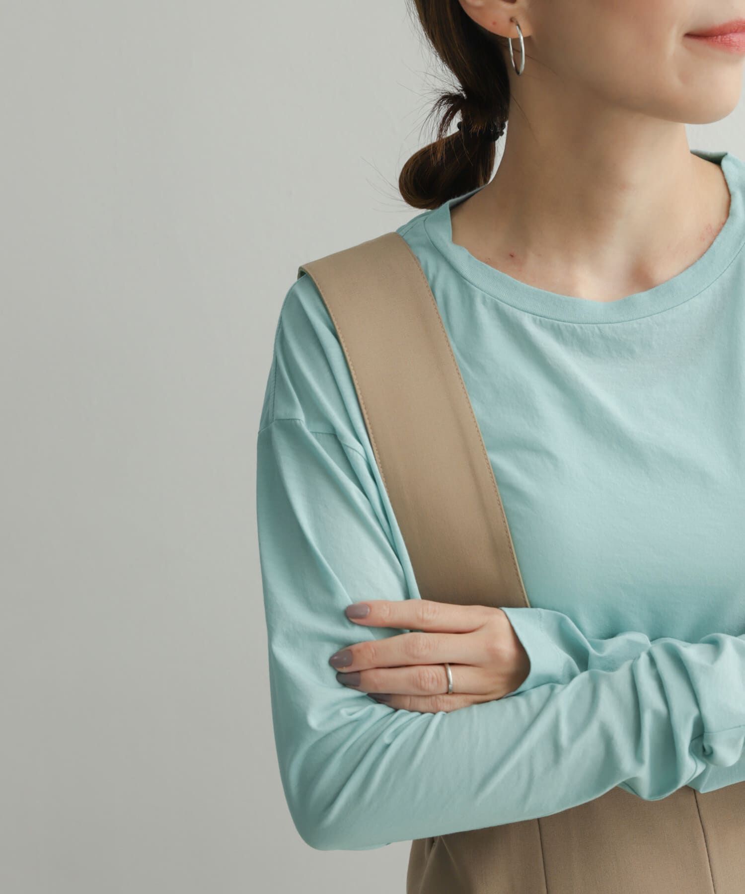 URBAN RESEARCH DOORS「『別注』unfil&times;DOORS　high twist cotton L/S t-shirts」|Tシャツ・カットソー|