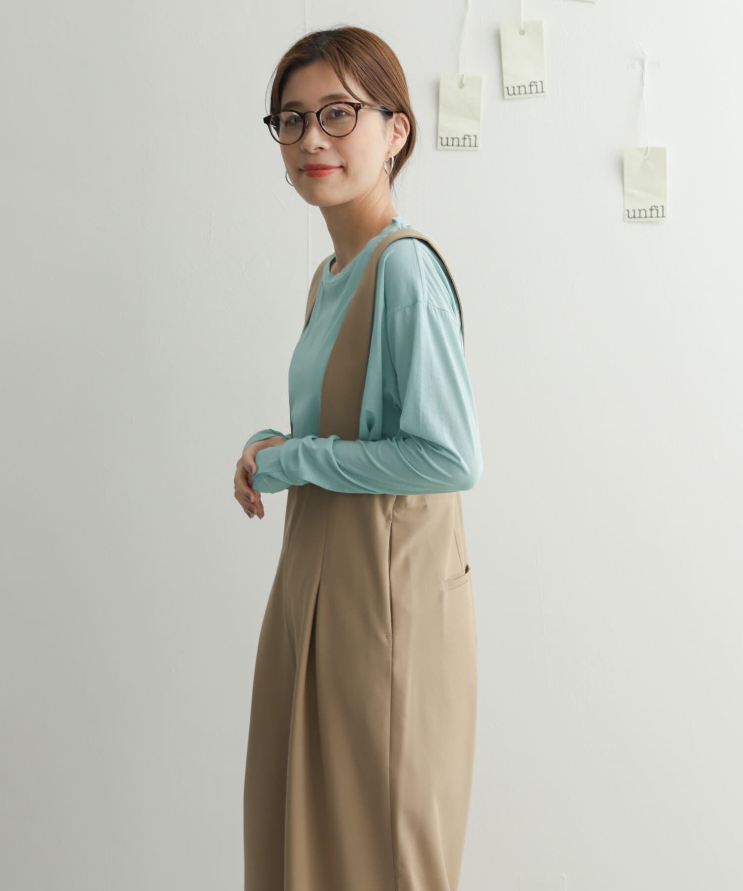 URBAN RESEARCH DOORS「『別注』unfil&times;DOORS　high twist cotton L/S t-shirts」|Tシャツ・カットソー|