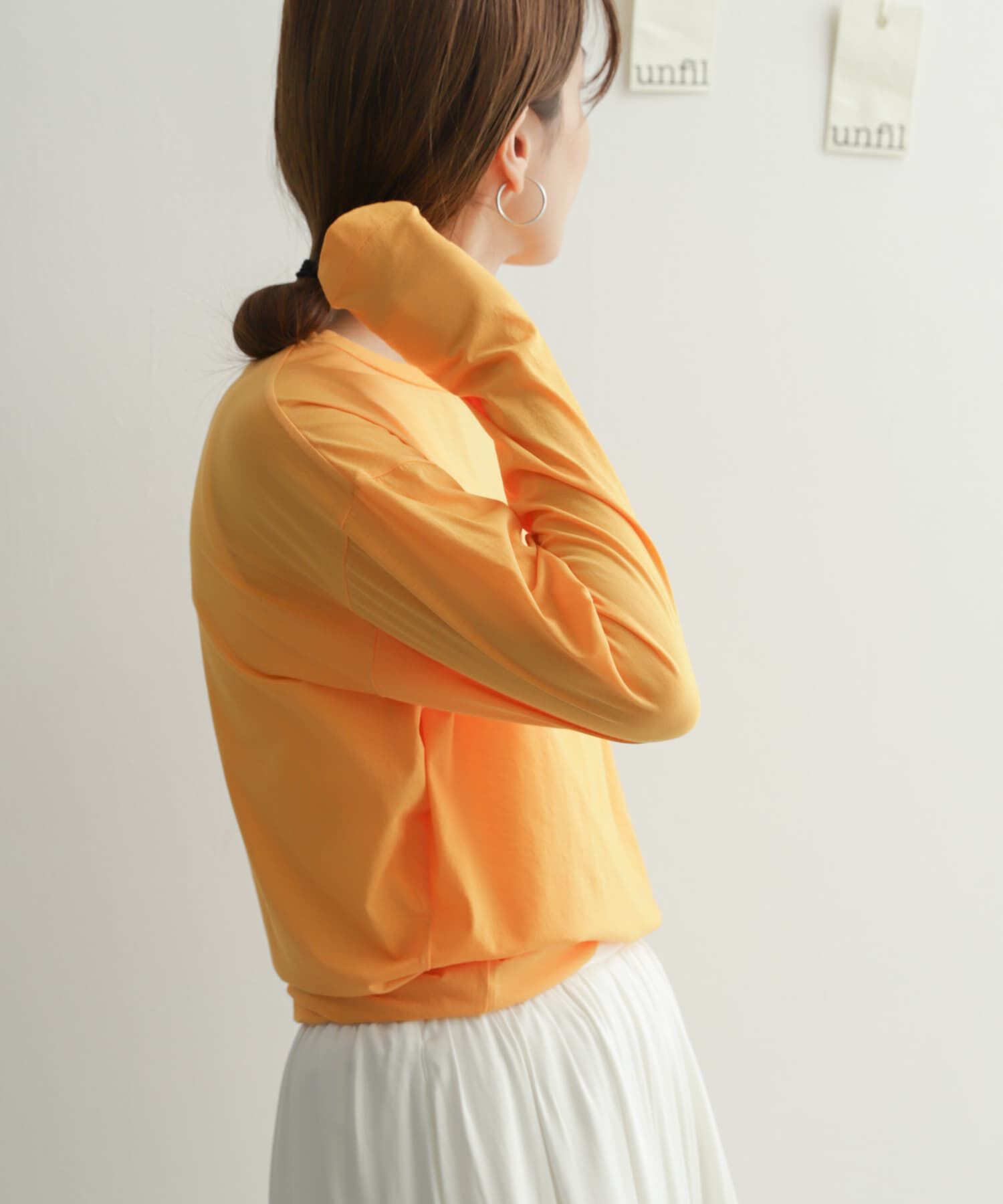 URBAN RESEARCH DOORS「『別注』unfil&times;DOORS　high twist cotton L/S t-shirts」|Tシャツ・カットソー|