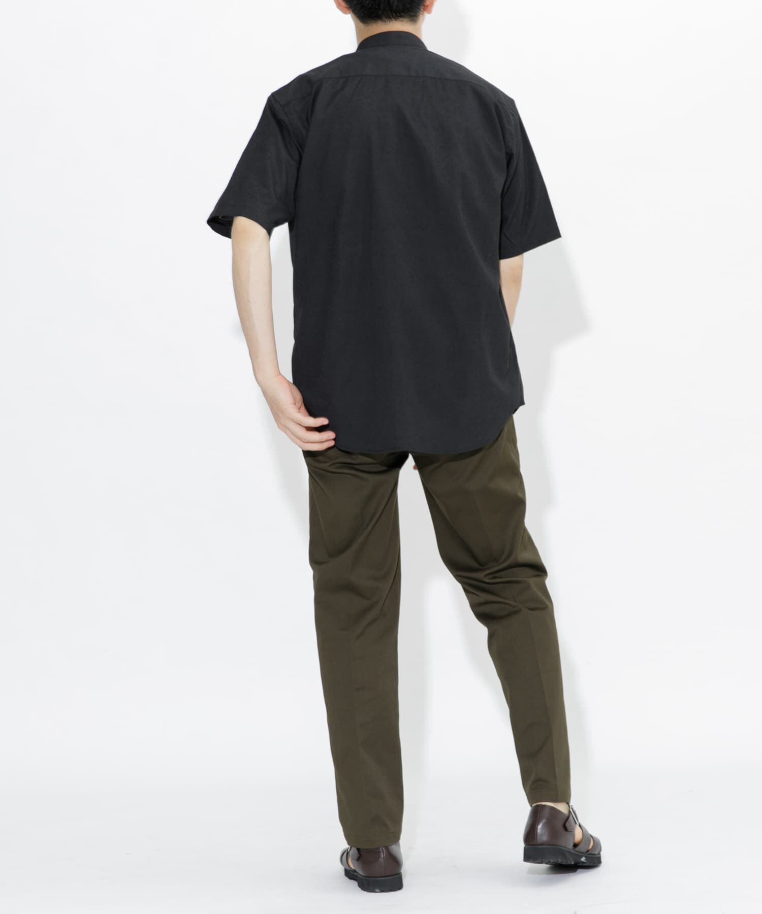 URBAN RESEARCH ROSSO「『防シワ』『XLサイズあり』ハイパフォーマンスリネンバンド半袖シャツ」|シャツ・ブラウス|