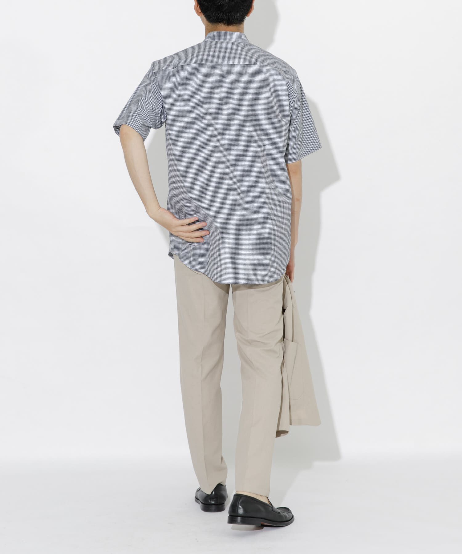 URBAN RESEARCH ROSSO「『防シワ』『XLサイズあり』ハイパフォーマンスリネンバンド半袖シャツ」|シャツ・ブラウス|