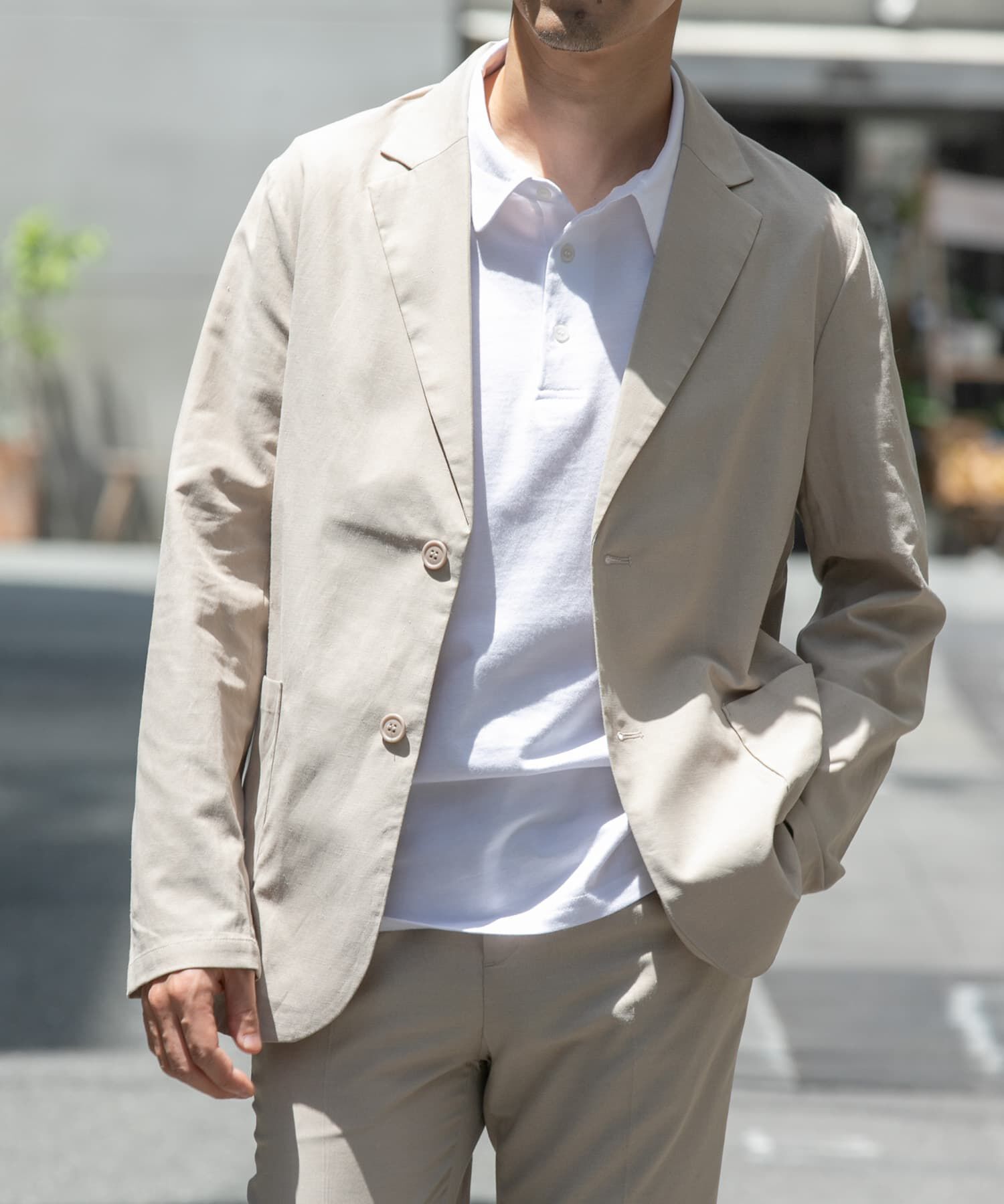 URBAN RESEARCH ROSSO「『防シワ』『XLサイズあり』ハイパフォーマンスリネンセットアップ」|その他|