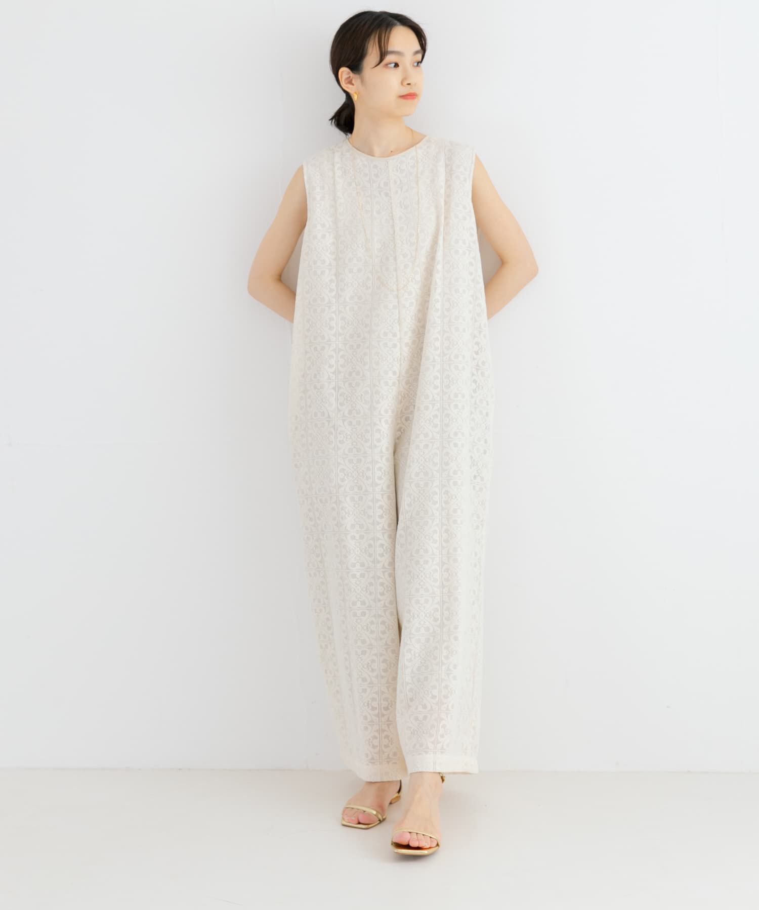 URBAN RESEARCH「Square Lace オールインワン」|スカート|