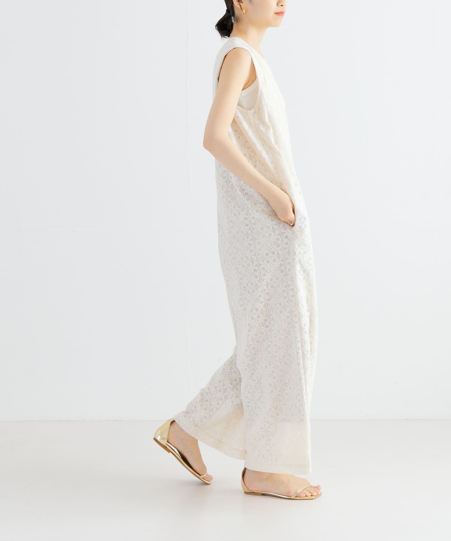 URBAN RESEARCH「Square Lace オールインワン」|スカート|