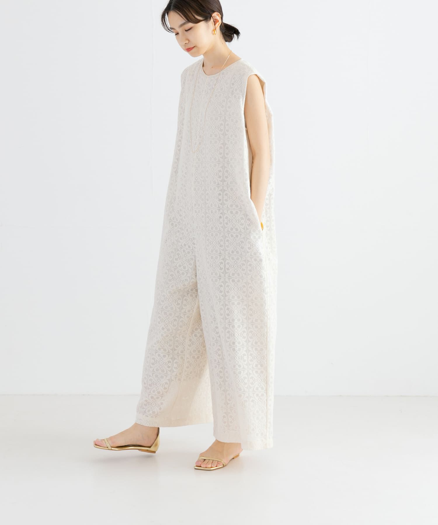 URBAN RESEARCH「Square Lace オールインワン」|スカート|