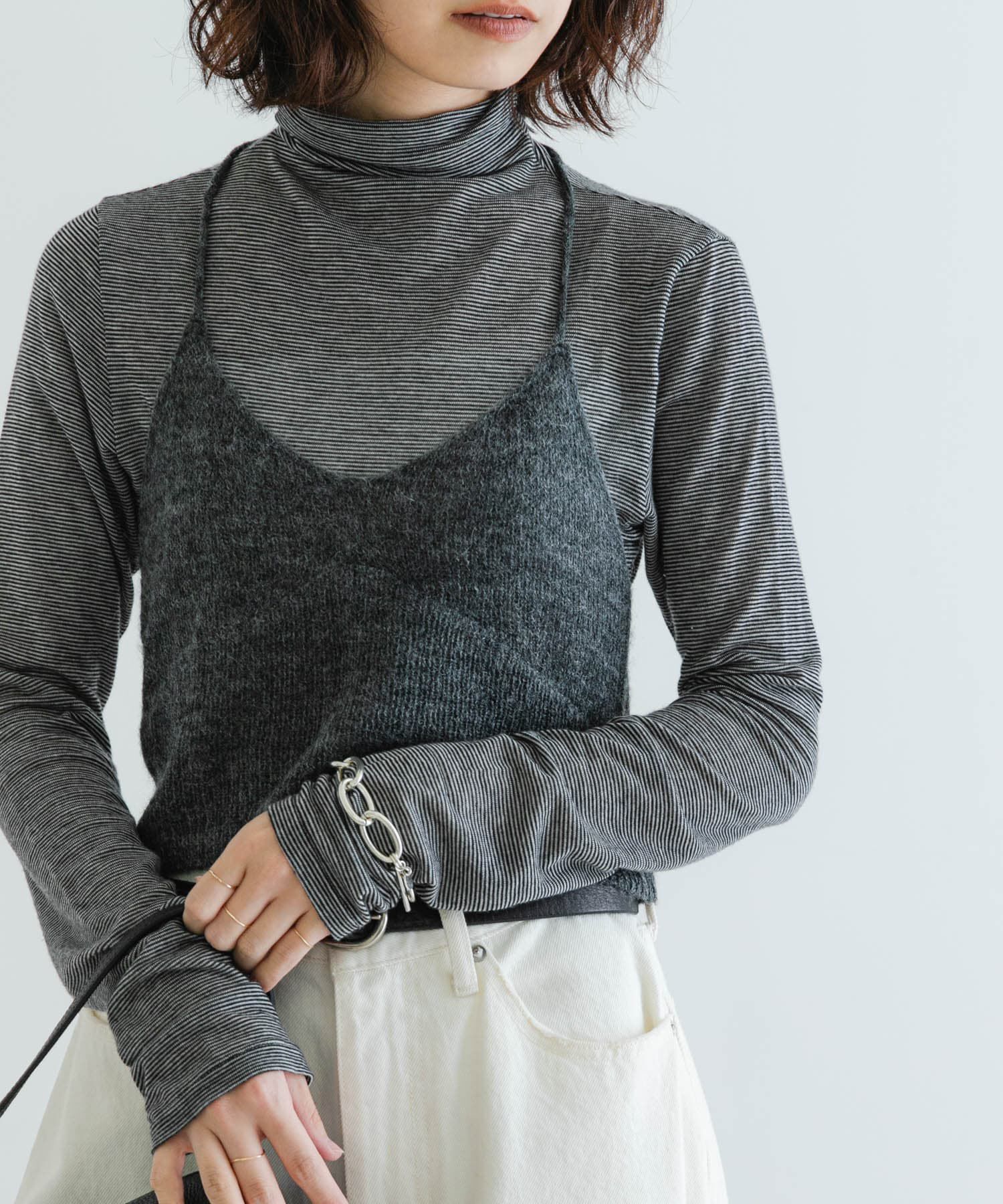 URBAN RESEARCH「ヘアリーニットビスチェ」|キャミソール|