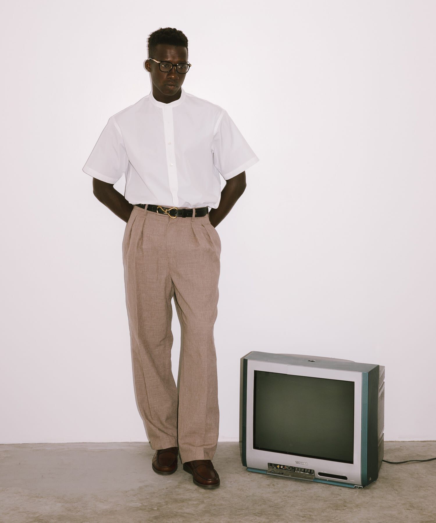 URBAN RESEARCH「new basic　THOMAS MASON BAND PULLOVER SHIRTS」|シャツ・ブラウス|