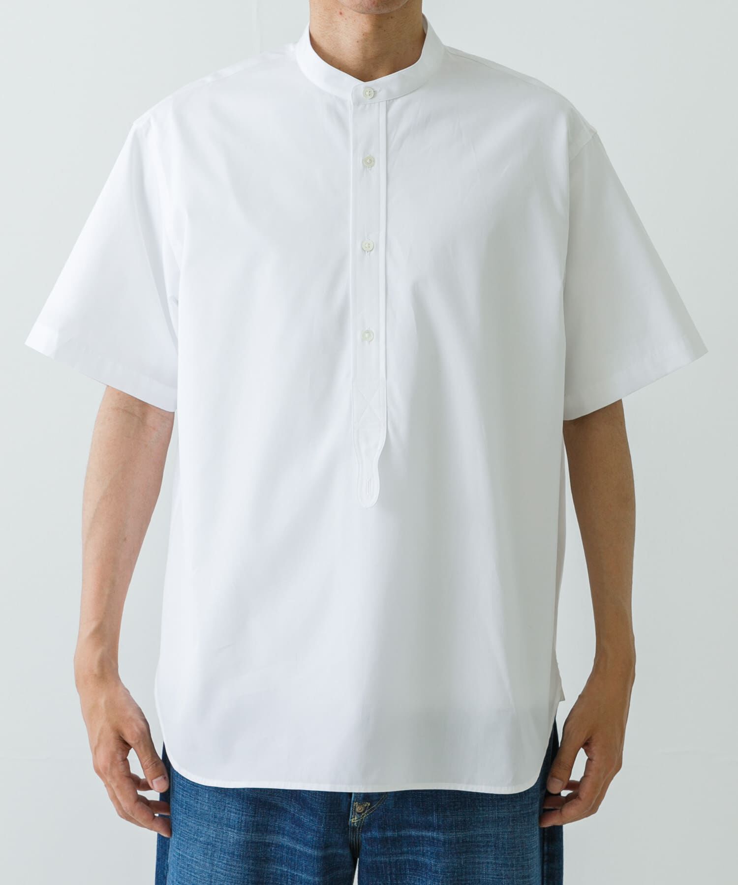 URBAN RESEARCH「new basic　THOMAS MASON BAND PULLOVER SHIRTS」|シャツ・ブラウス|