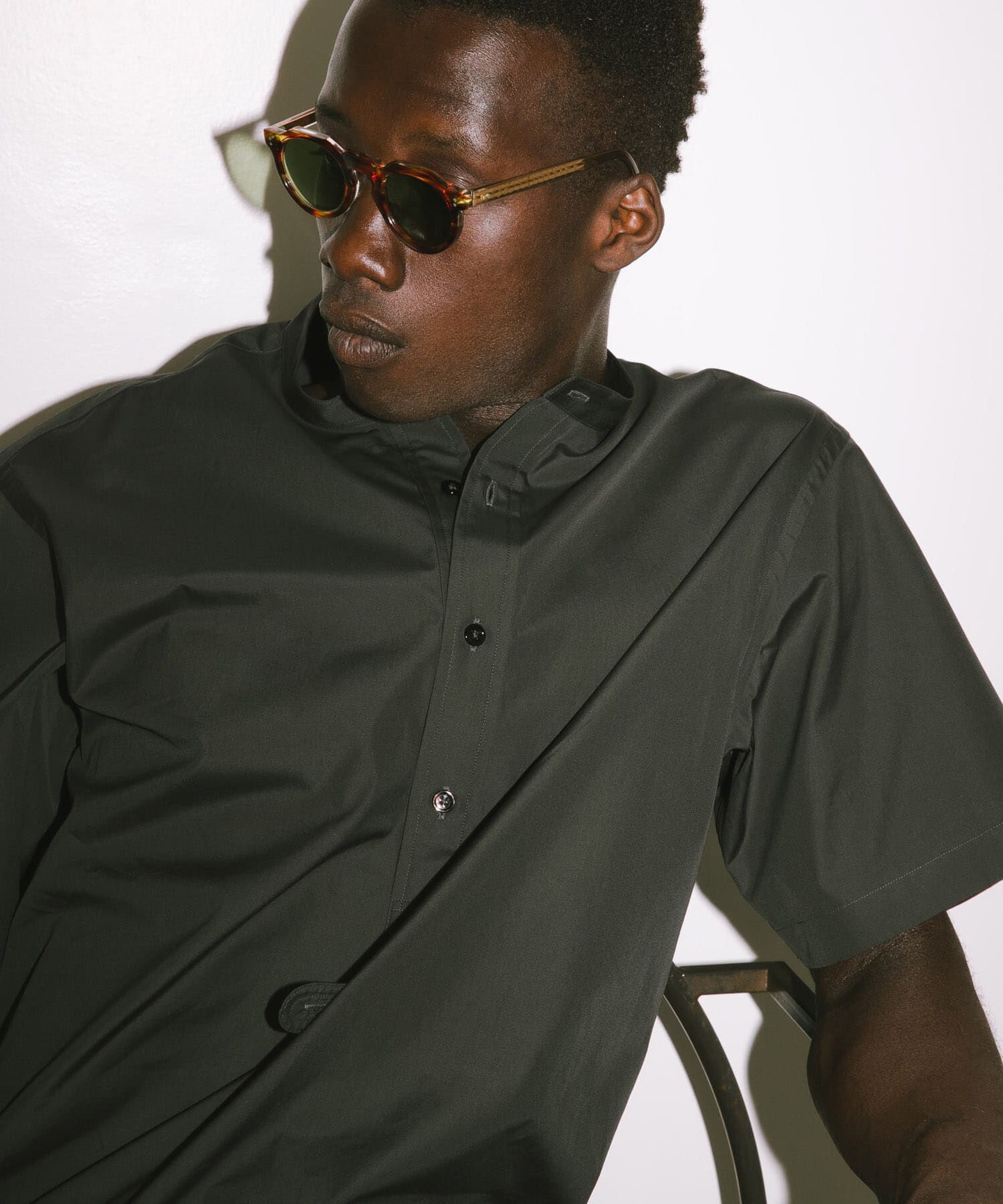 URBAN RESEARCH「new basic　THOMAS MASON BAND PULLOVER SHIRTS」|シャツ・ブラウス|