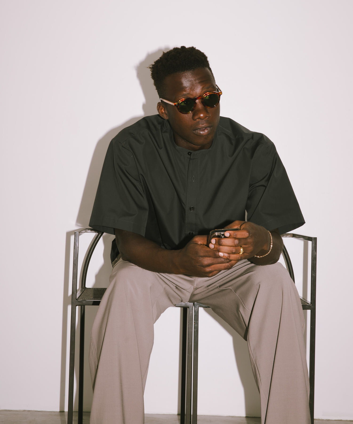 URBAN RESEARCH「new basic　THOMAS MASON BAND PULLOVER SHIRTS」|シャツ・ブラウス|