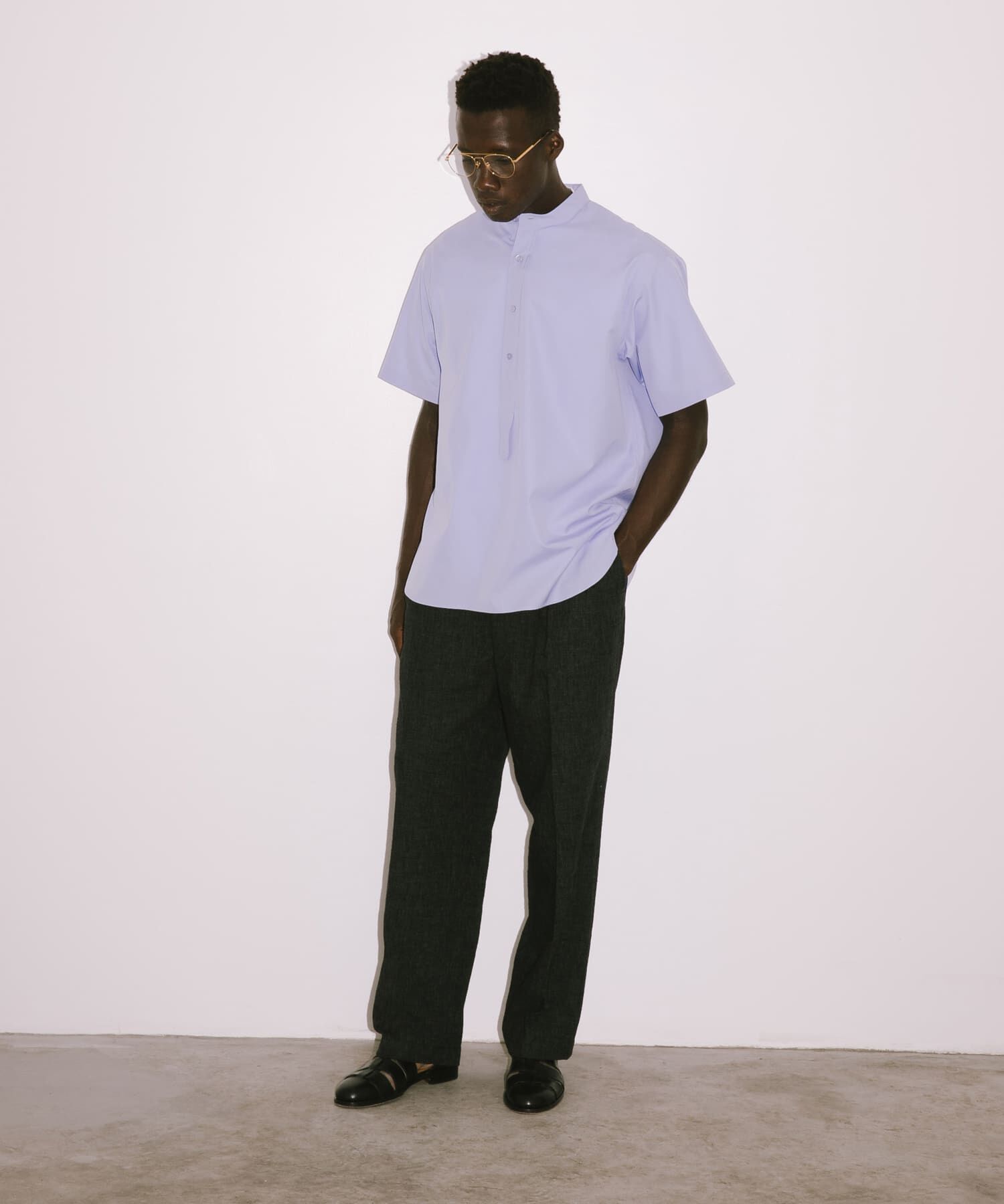 URBAN RESEARCH「new basic　THOMAS MASON BAND PULLOVER SHIRTS」|シャツ・ブラウス|