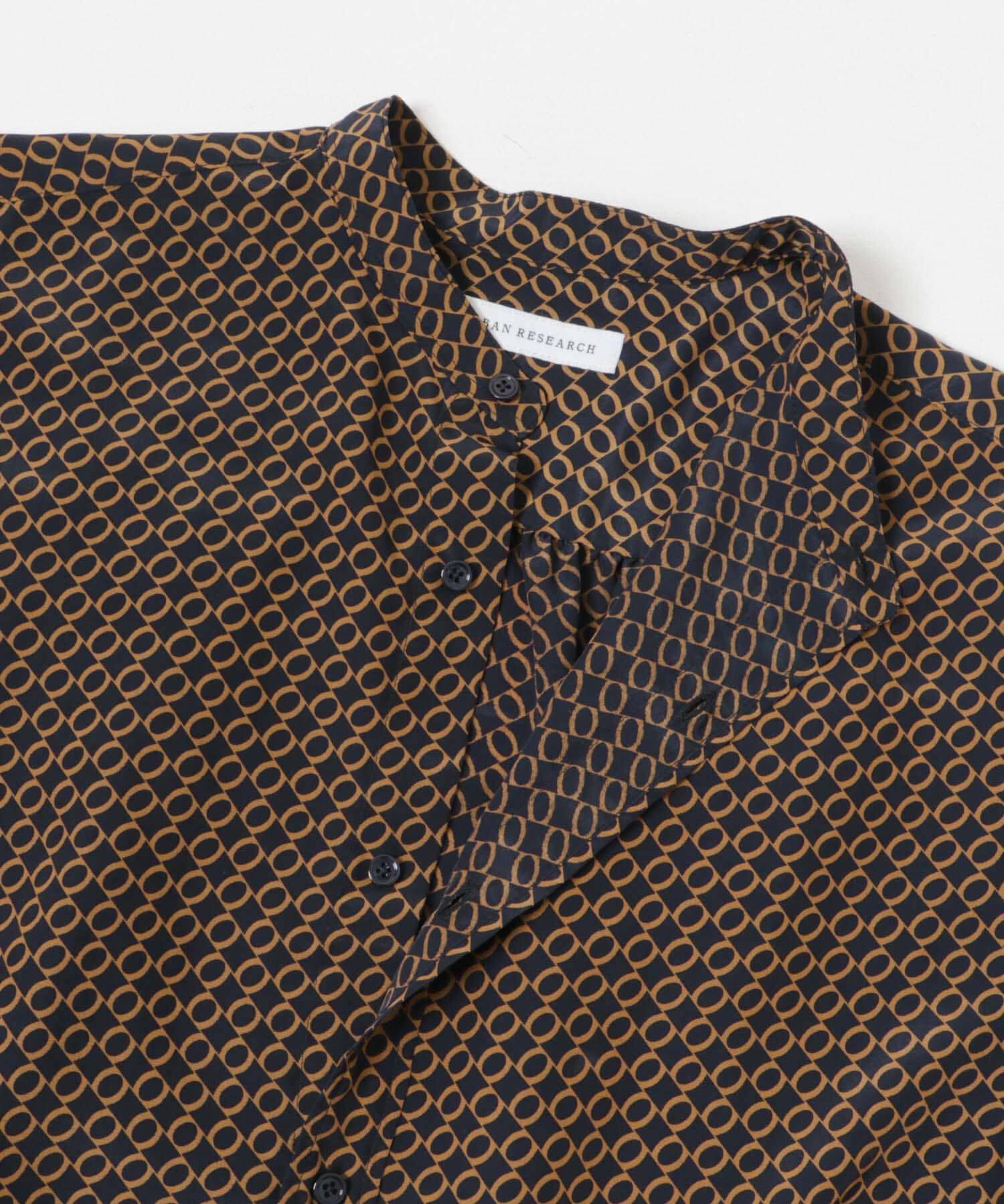URBAN RESEARCH「PRINT BAND COLLAR SHIRTS」|シャツ・ブラウス|