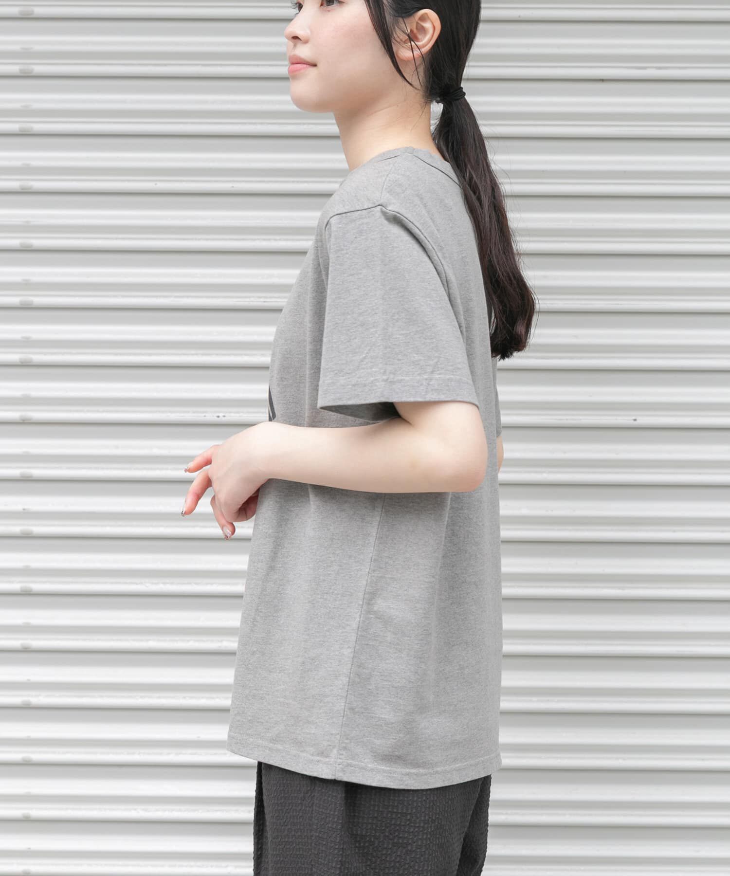 URBAN RESEARCH DOORS「FORK&SPOON　オーバーダイロゴTシャツ」|Tシャツ・カットソー|