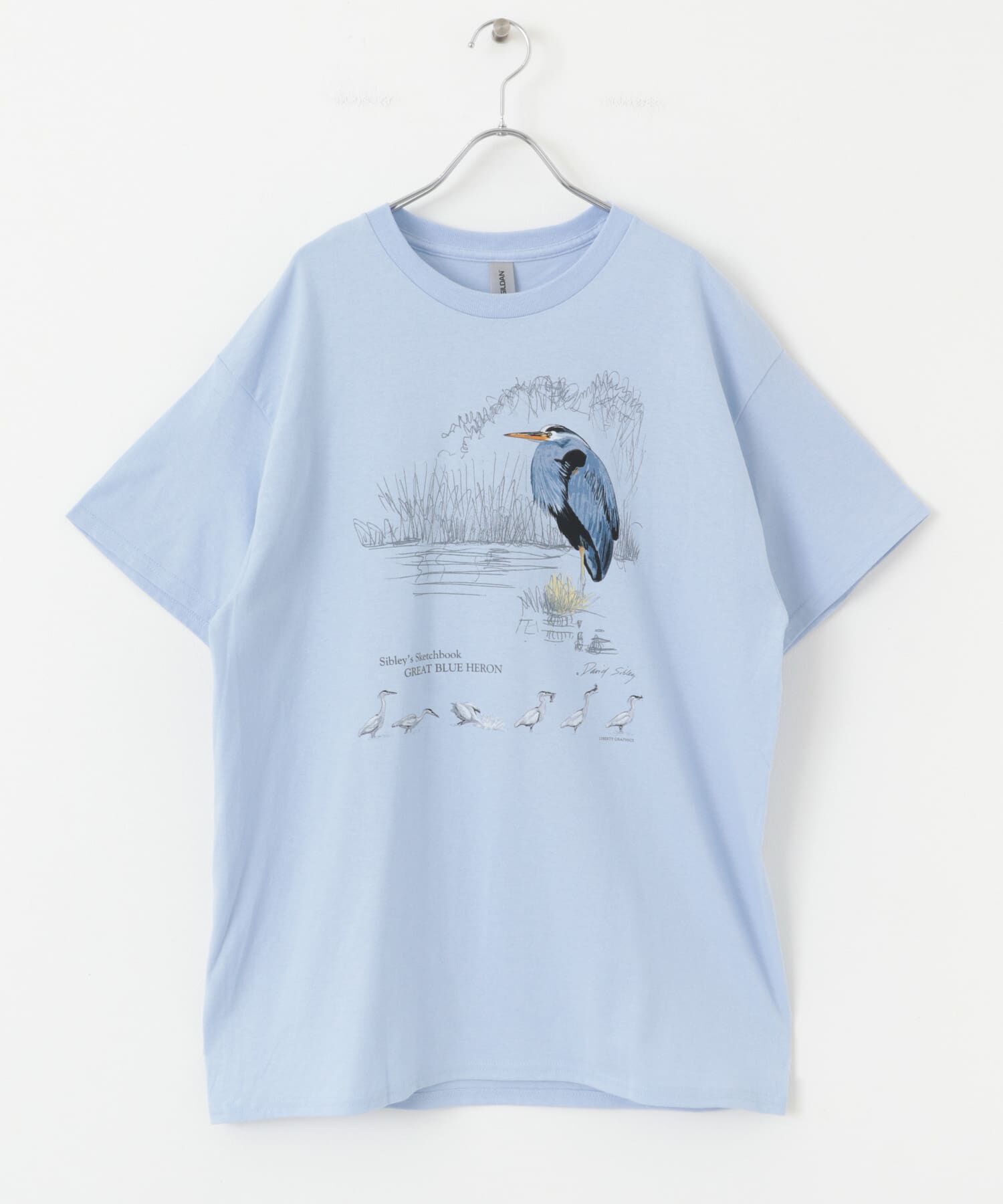 URBAN RESEARCH DOORS「LIBERTY GRAPHICS　Sibleys Great Blue Heron」|Tシャツ・カットソー|