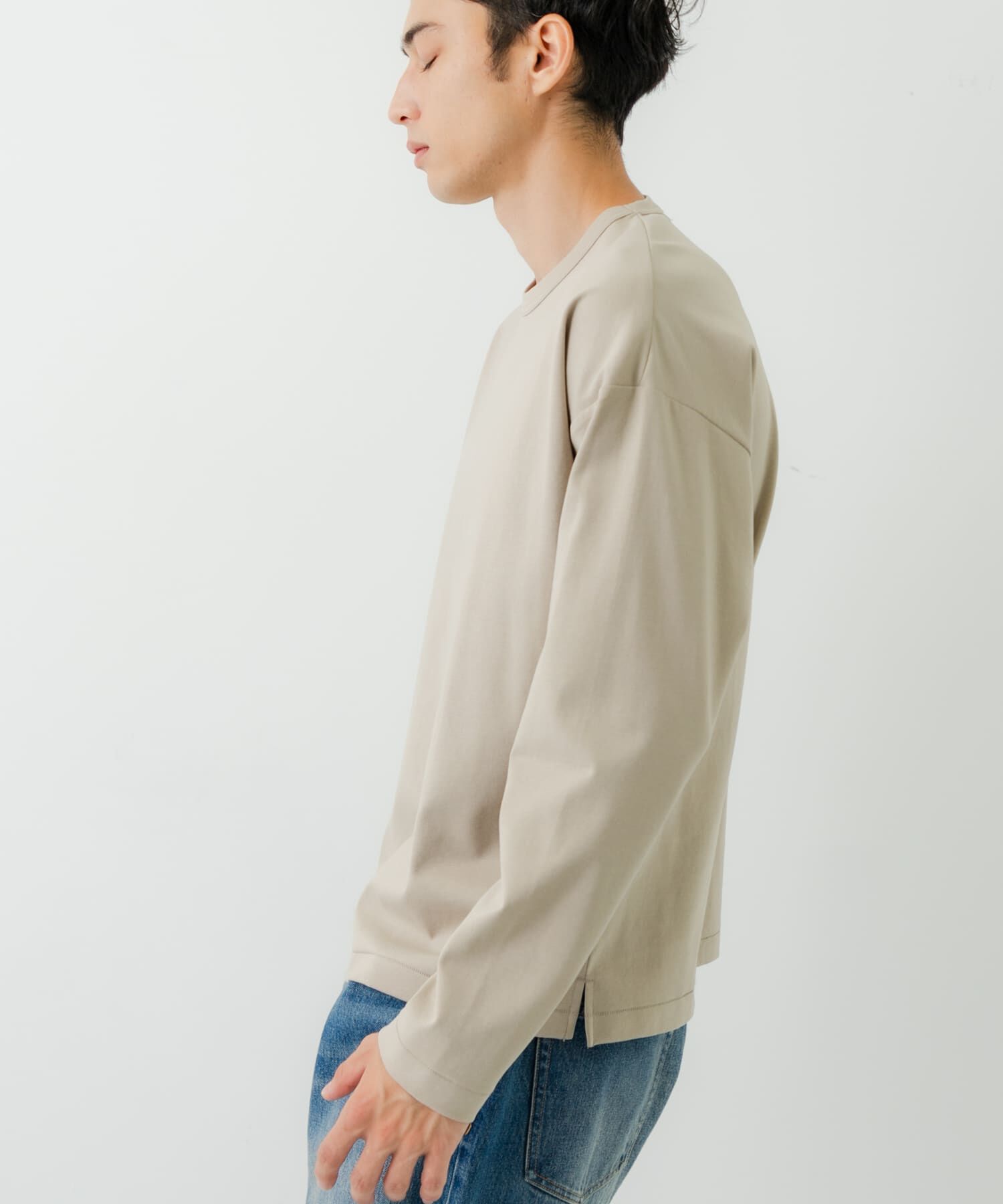 URBAN RESEARCH「コットンナイロンスムージーロングスリーブ」|Tシャツ・カットソー|