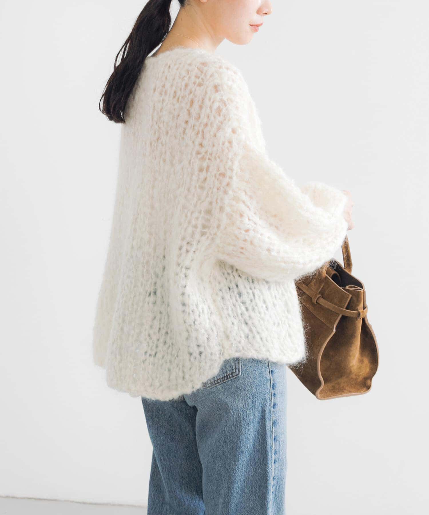 URBAN RESEARCH「モヘヤルーズハンドニット」|ニット・セーター|