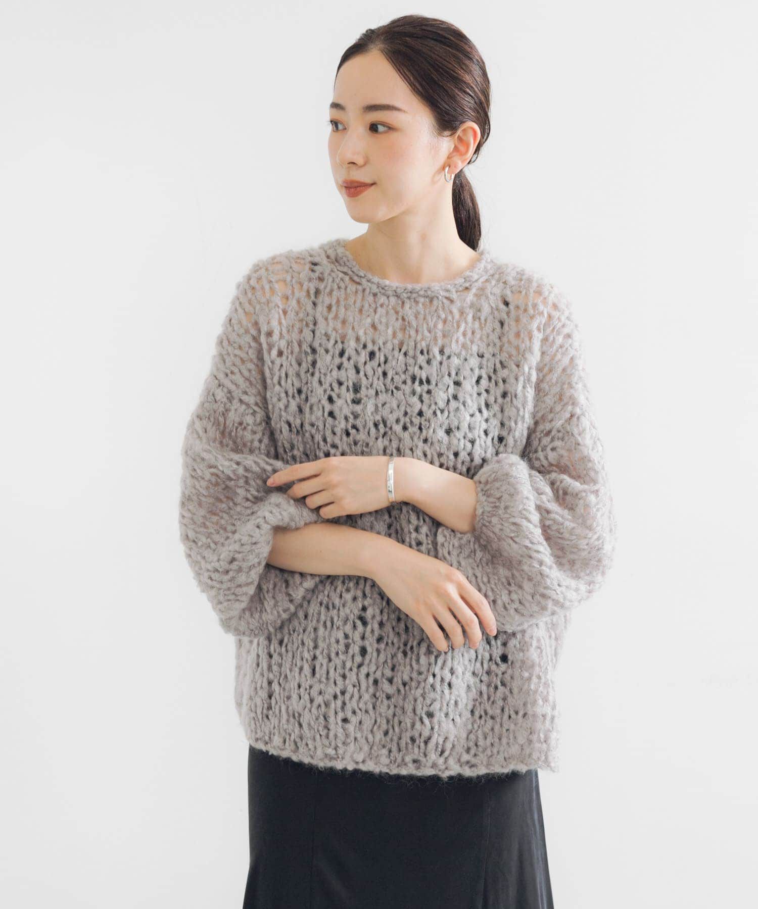 URBAN RESEARCH「モヘヤルーズハンドニット」|ニット・セーター|