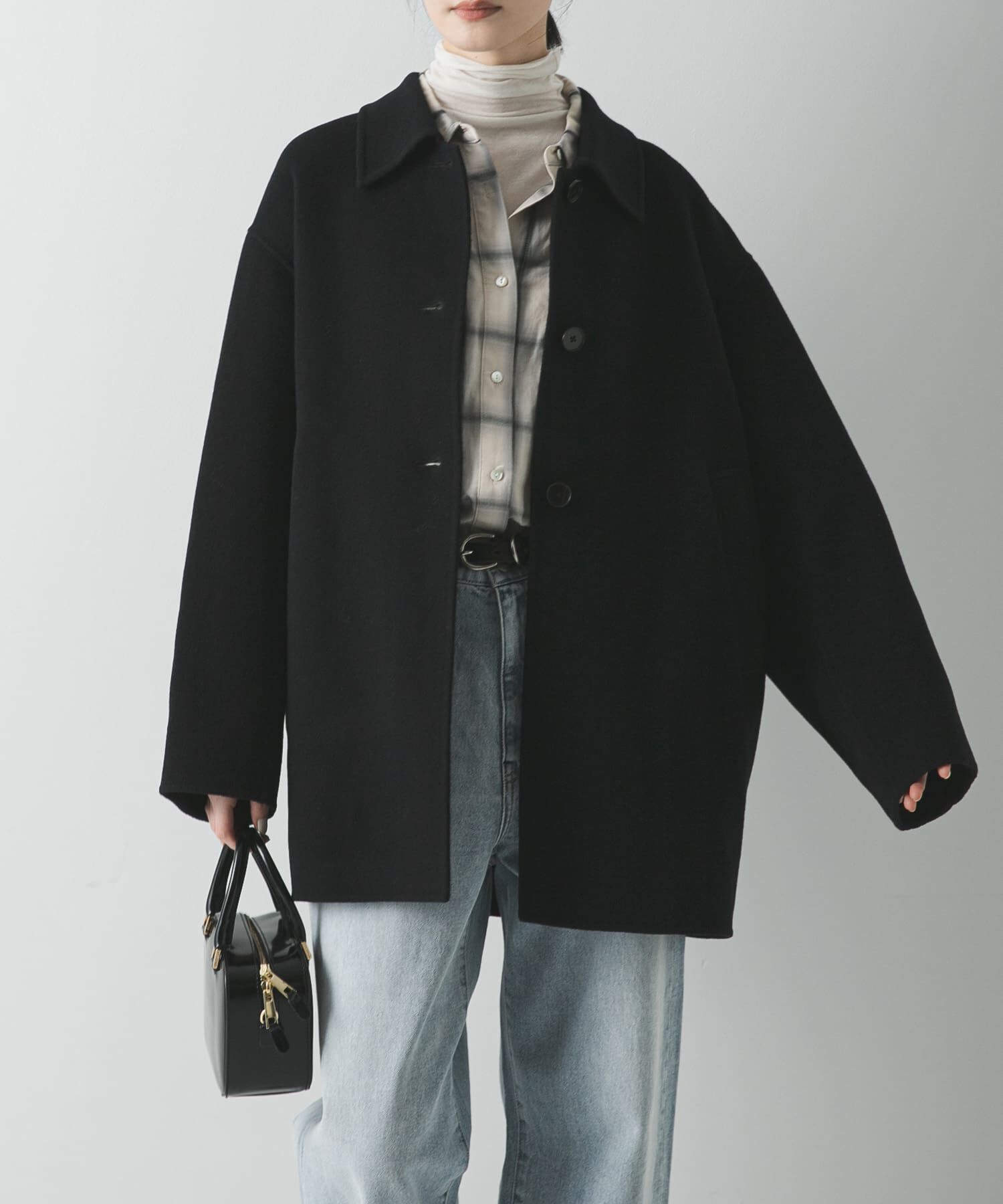 URBAN RESEARCH「スーパー140ステンカラーリバーミドルコート」|ステンカラーコート|