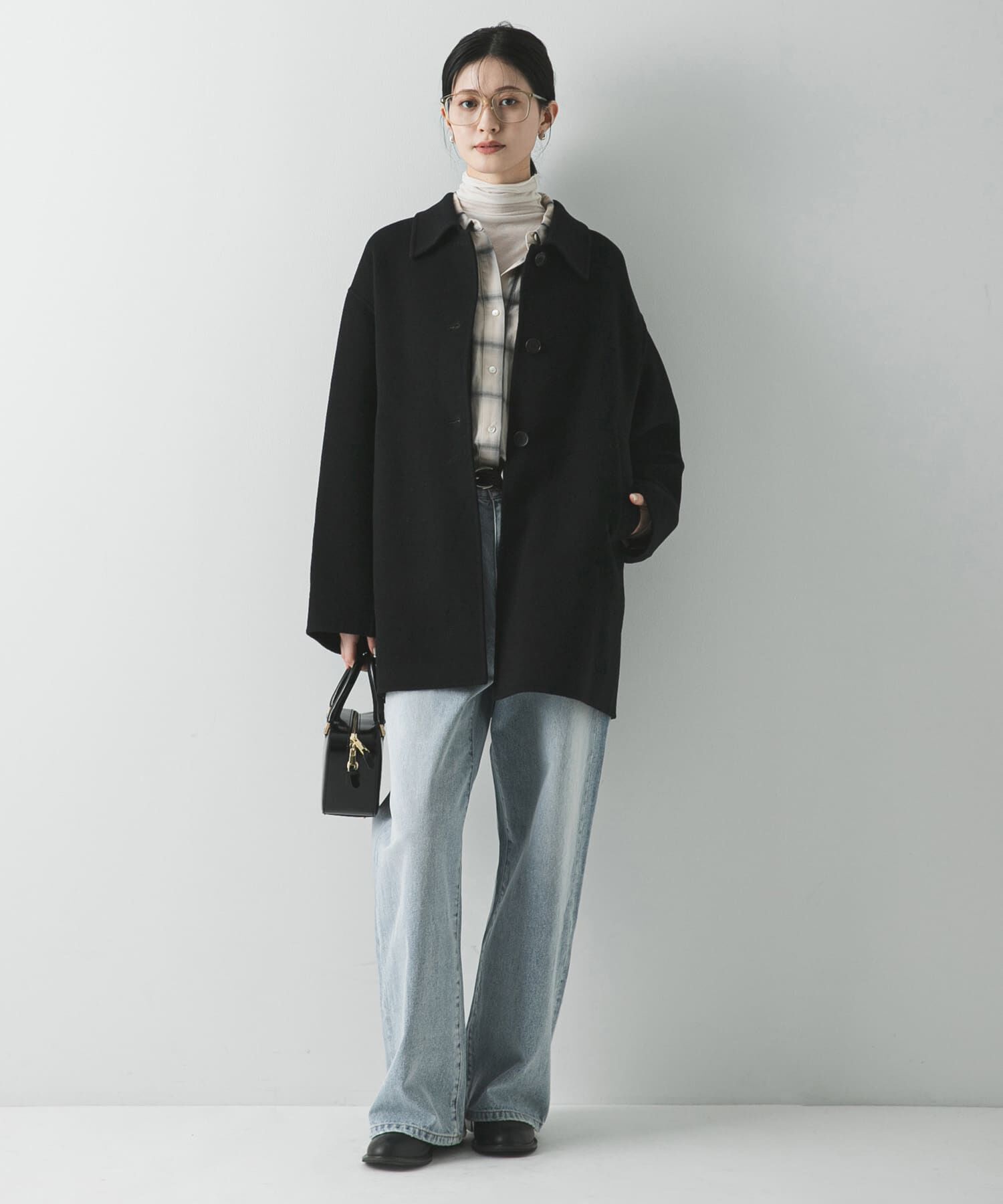 URBAN RESEARCH「スーパー140ステンカラーリバーミドルコート」|ステンカラーコート|