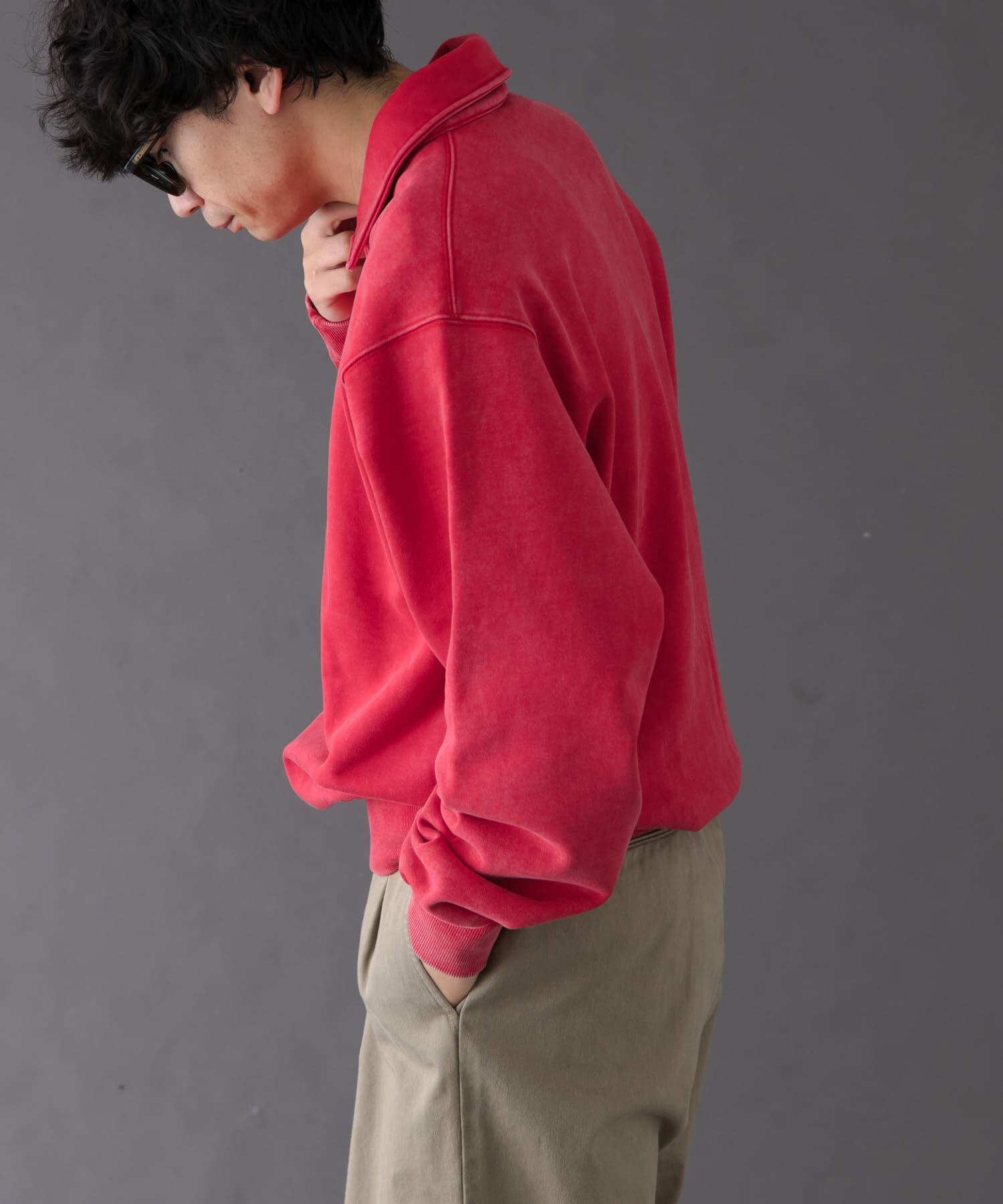 URBAN RESEARCH DOORS「FORK&SPOON　サンブリーチハーフジップスウェット」|スウェット・ジャージ|