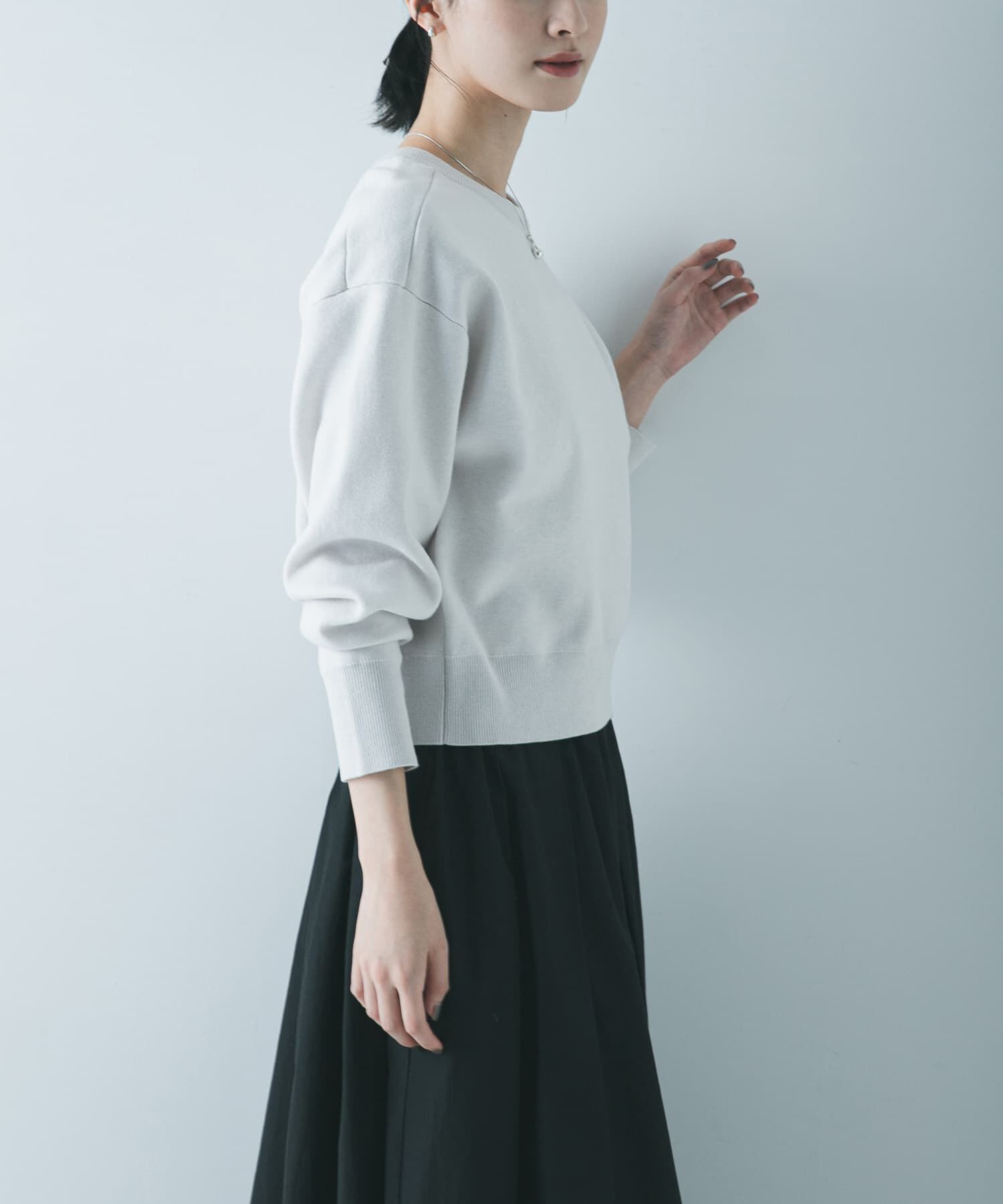 URBAN RESEARCH「ダブルフェイスクルーネックニット」|ニット・セーター|