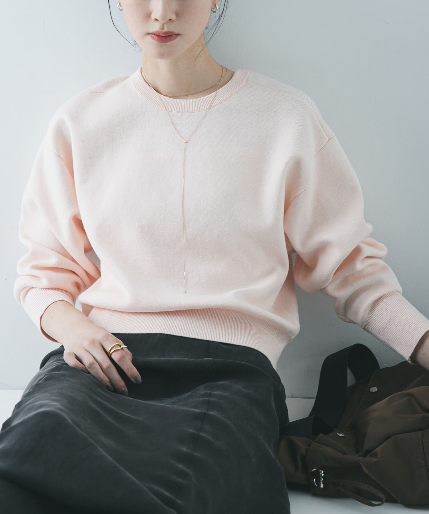 URBAN RESEARCH「ダブルフェイスクルーネックニット」|ニット・セーター|