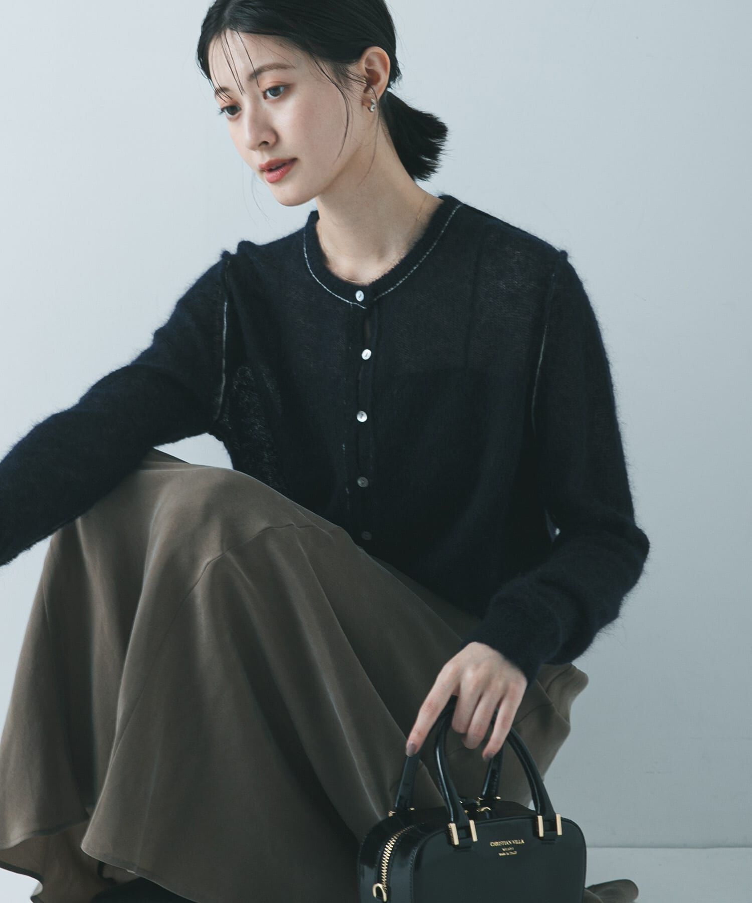 URBAN RESEARCH「シアーモヘヤカーディガン」|カーディガン|