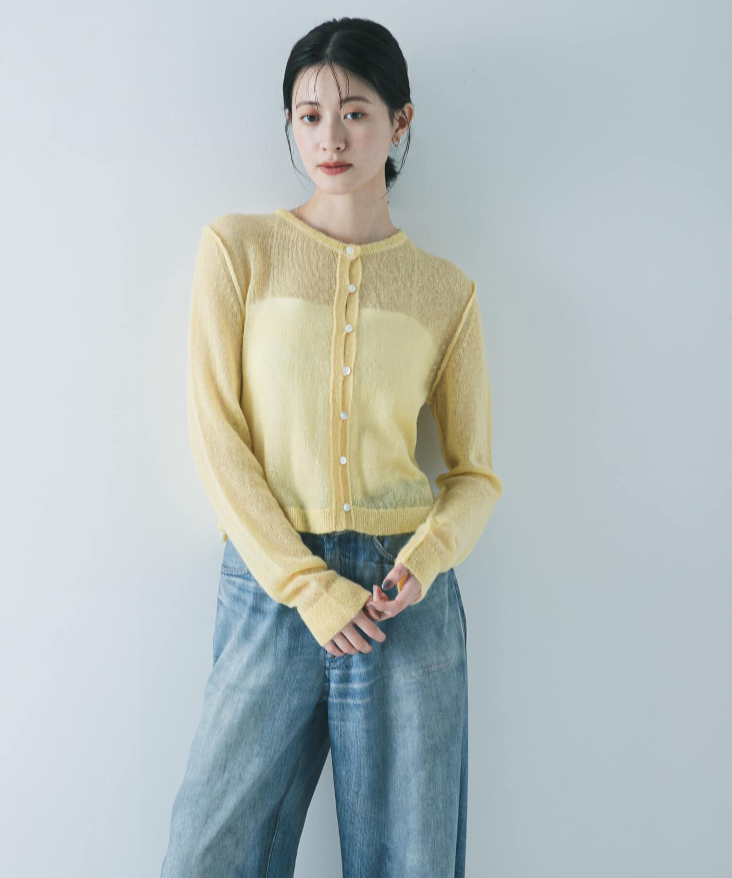 URBAN RESEARCH「シアーモヘヤカーディガン」|カーディガン|