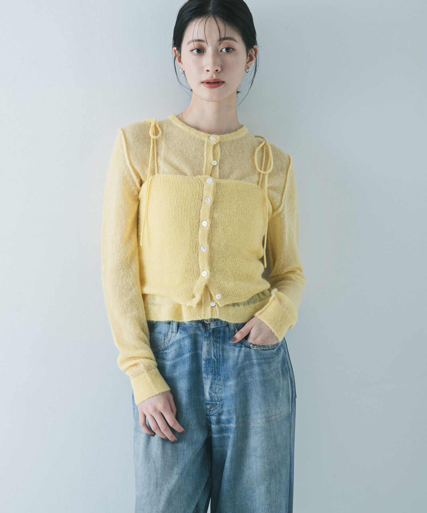 URBAN RESEARCH「シアーモヘヤカーディガン」|カーディガン|