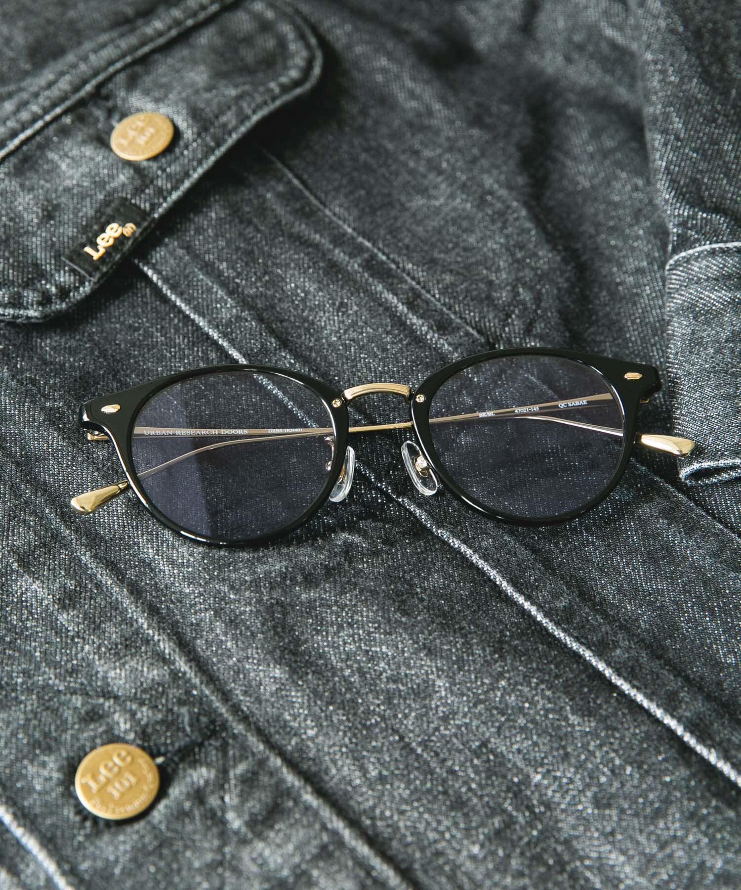 URBAN RESEARCH DOORS「ボストンフレーム/QC SABAE」|メガネ|ブラック