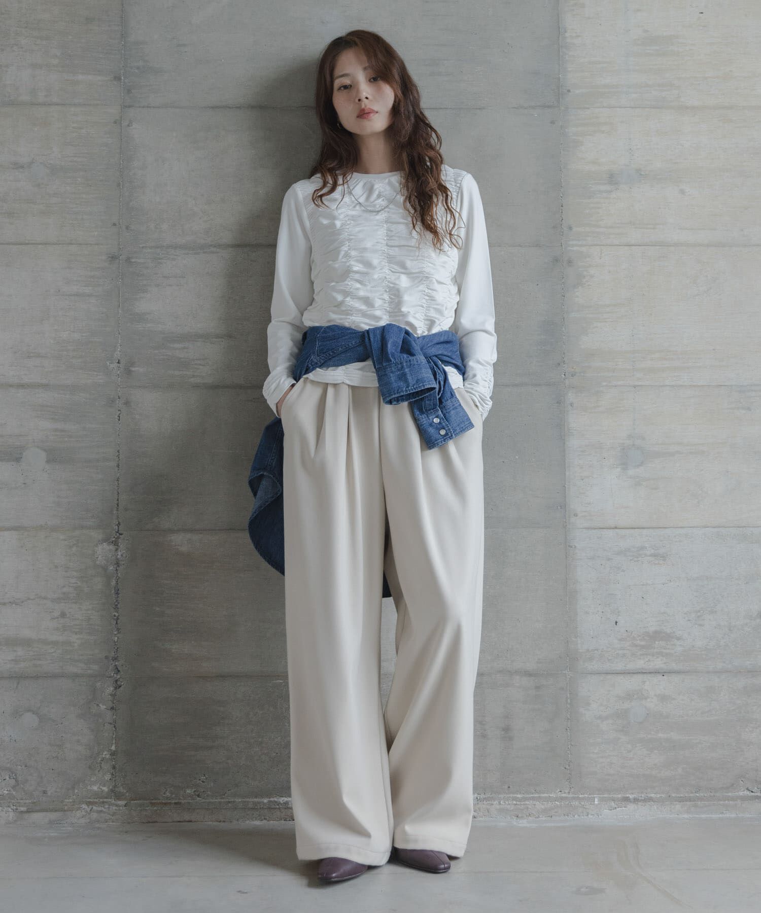 Sonny Label 「シャーリングデザインプルオーバー」|Tシャツ・カットソー|