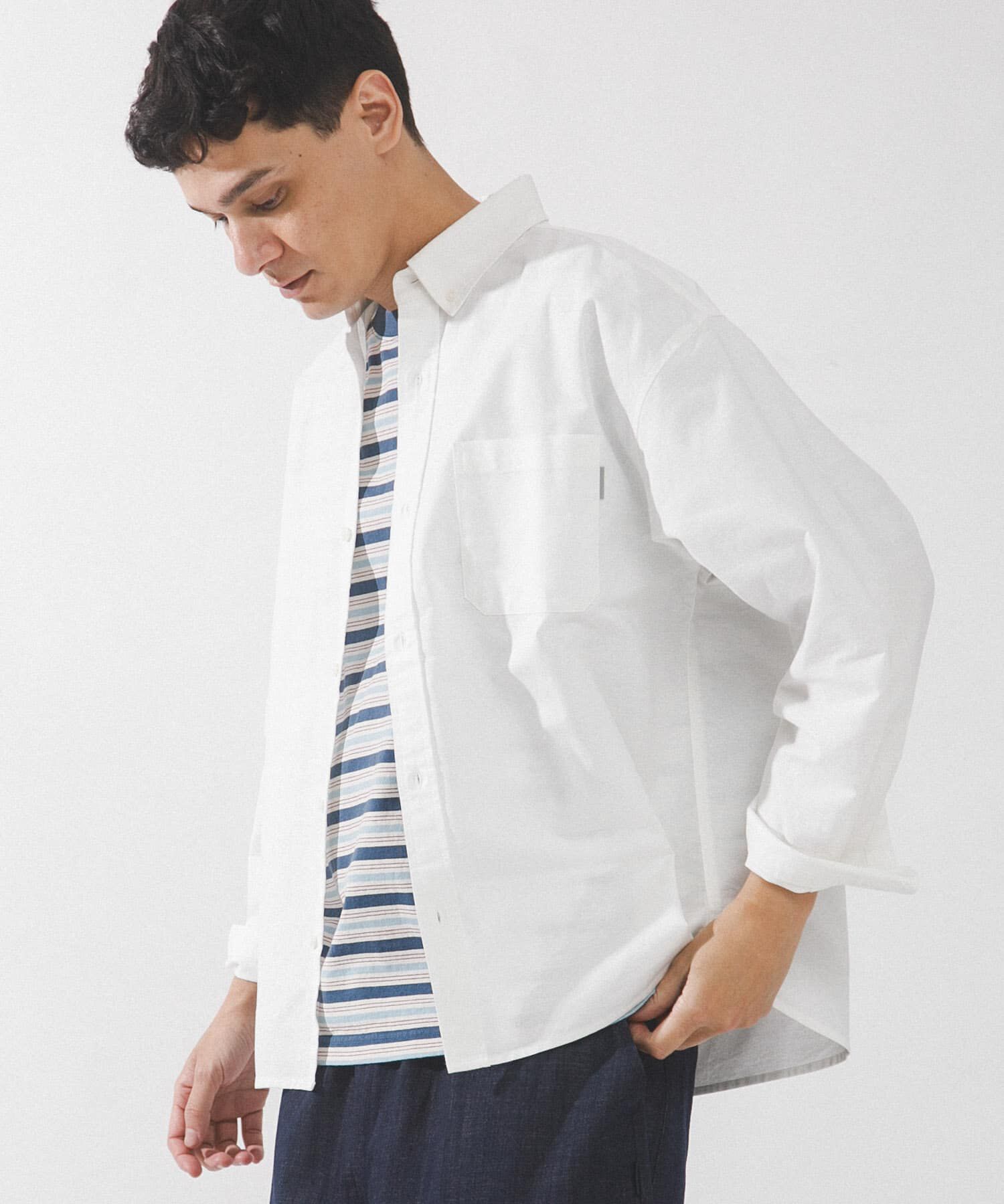 Sonny Label 「抗菌オックスボタンダウンオーバーシャツ」|シャツ・ブラウス|