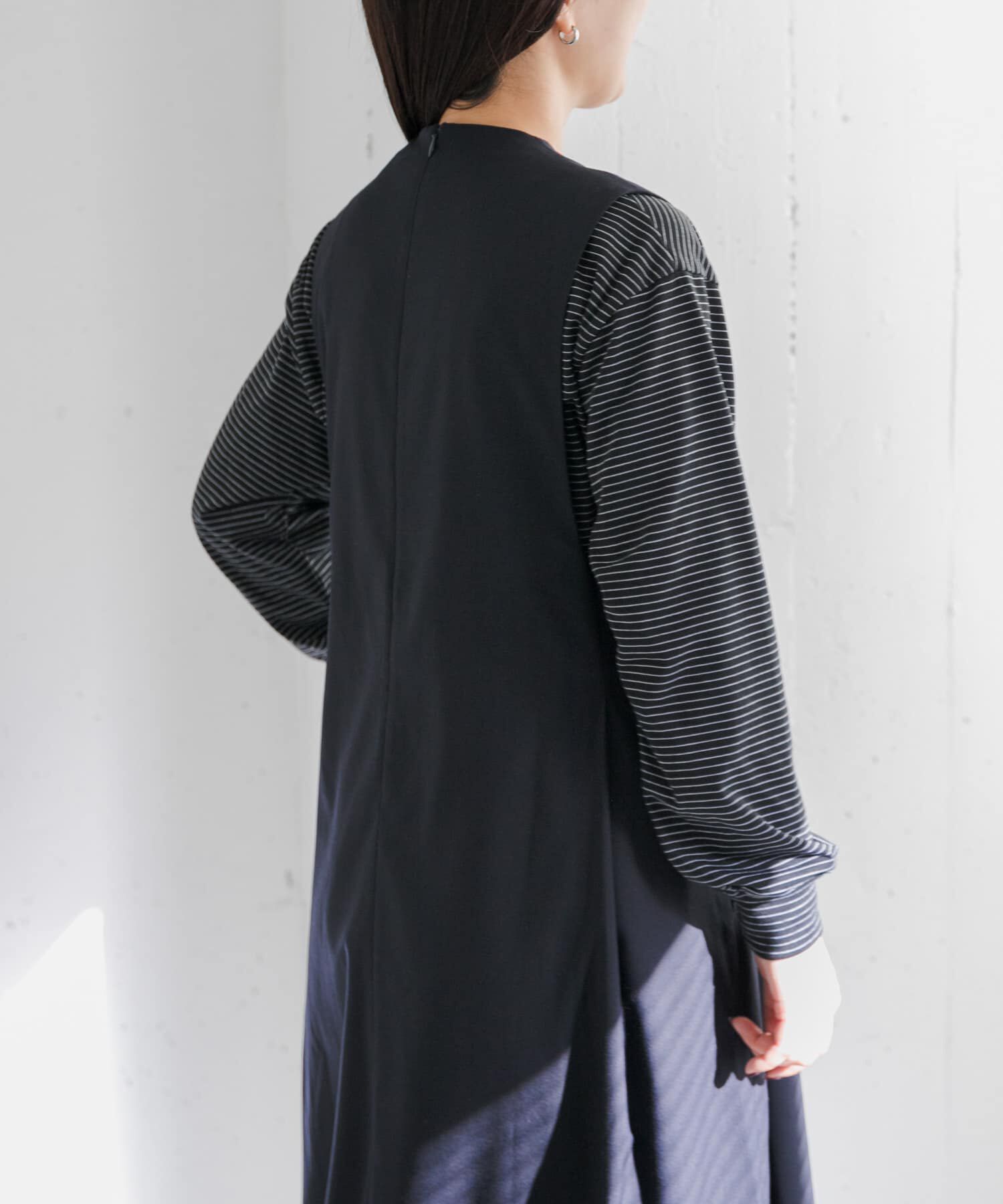 URBAN RESEARCH DOORS「FORK&SPOON　CAVEボーダーロングスリーブTシャツ」|Tシャツ・カットソー|