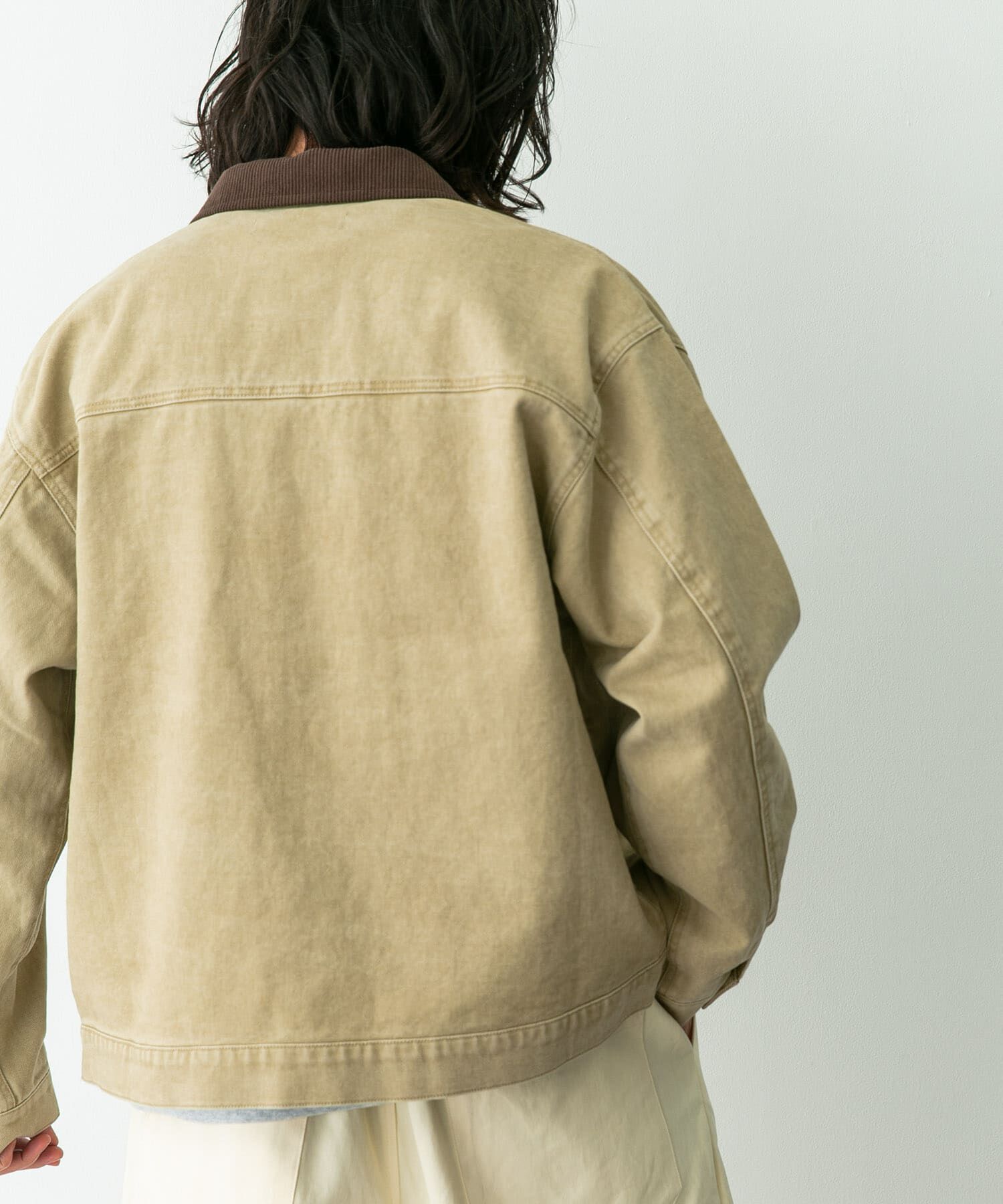 Sonny Label 「ウォッシュドツイル襟切替ジャケット」|ブルゾン・スタジャン|