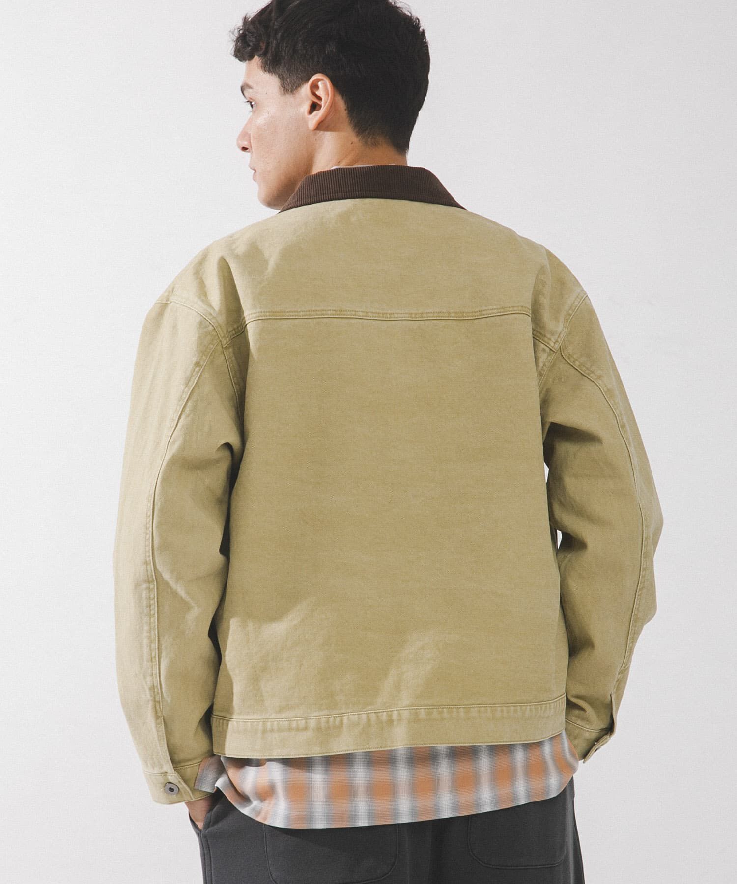 Sonny Label 「ウォッシュドツイル襟切替ジャケット」|ブルゾン・スタジャン|