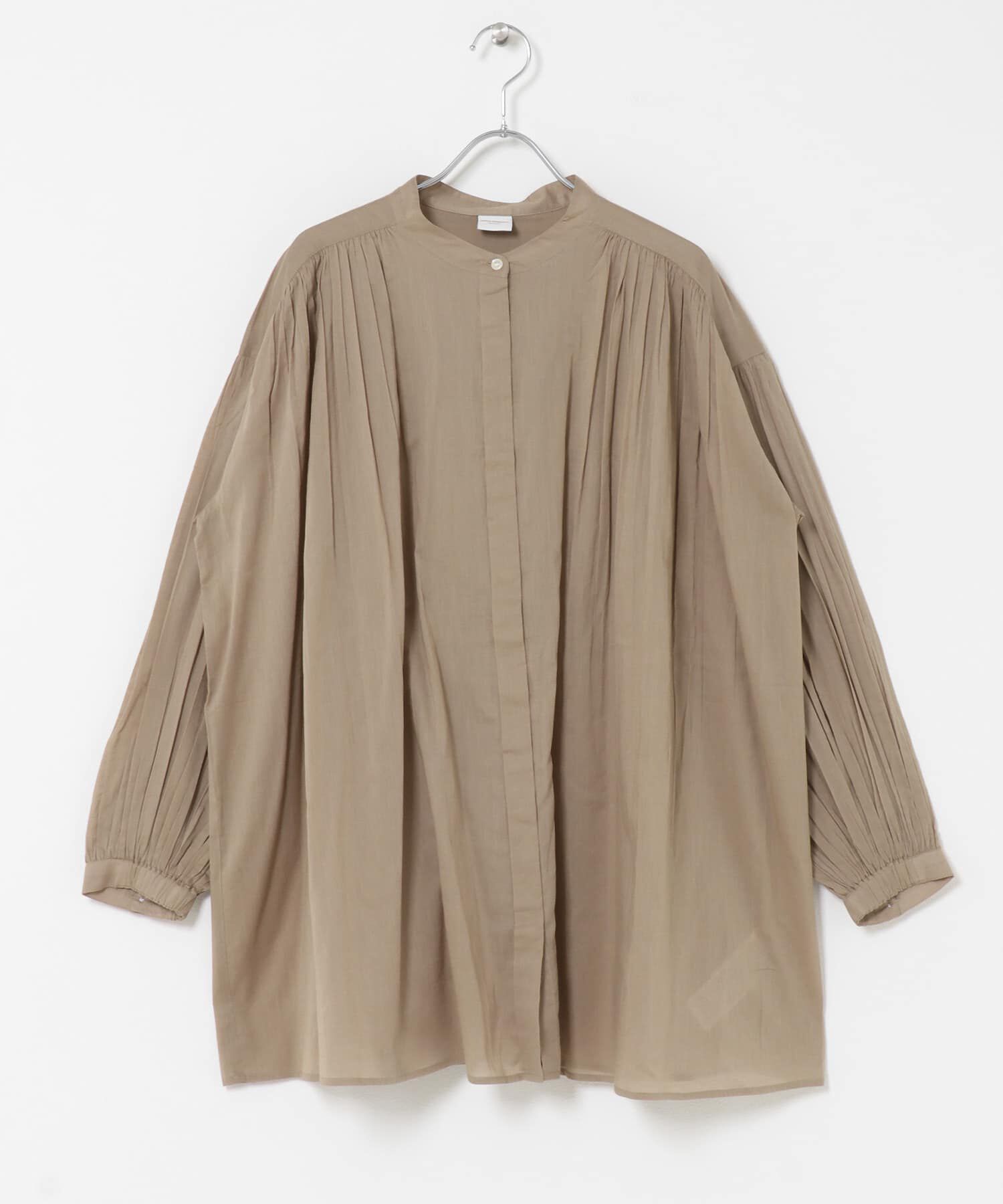 URBAN RESEARCH DOORS「コットンボイルギャザーブラウス」|シャツ・ブラウス|