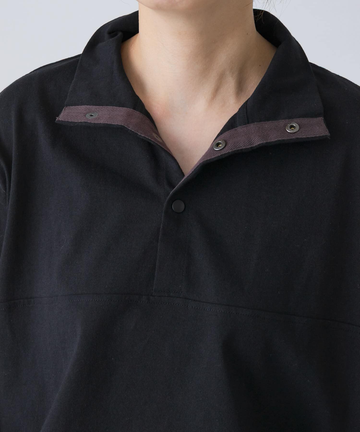 かぐれ「ハーフボタンプルオーバー」|Tシャツ・カットソー|