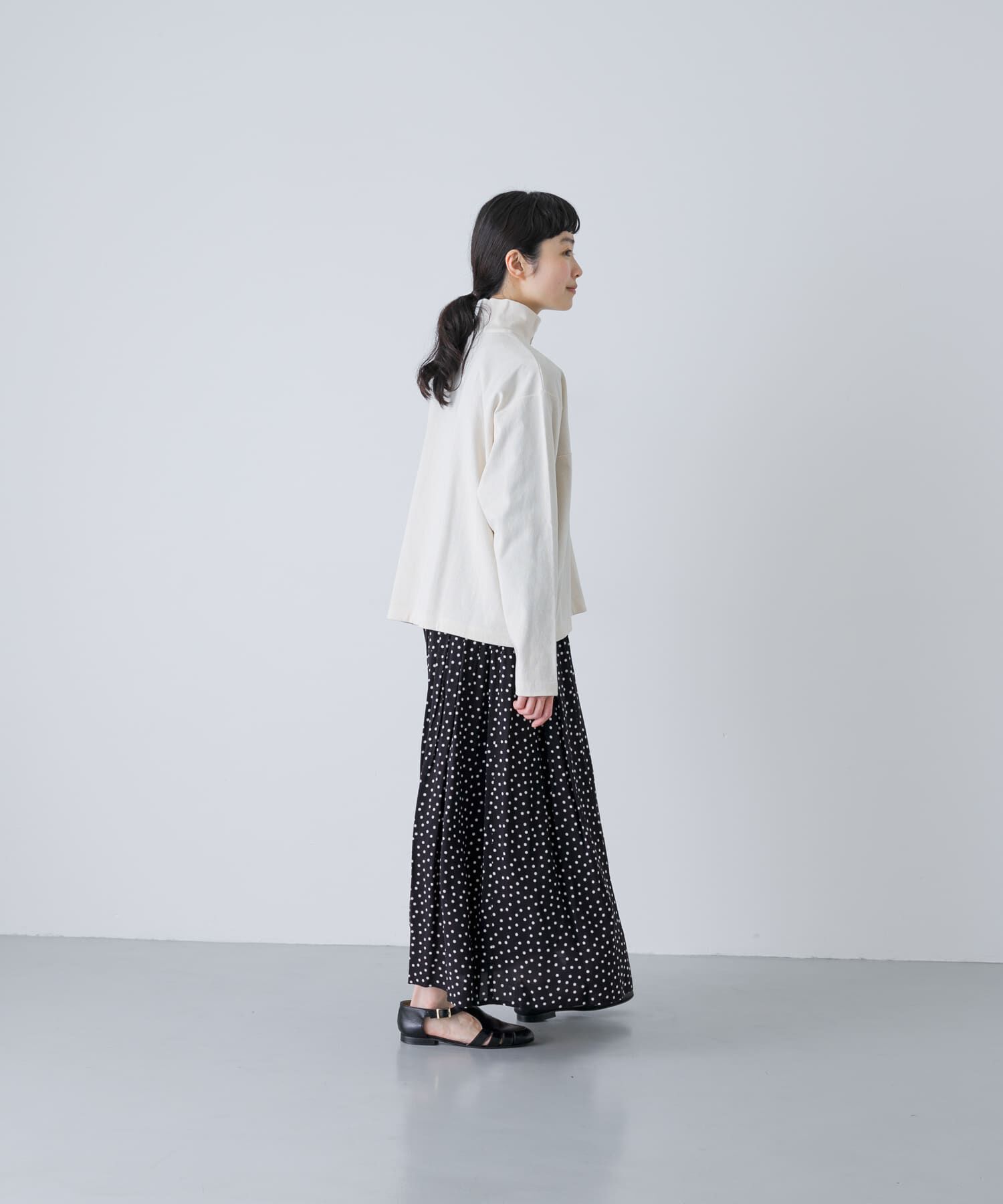 かぐれ「ハーフボタンプルオーバー」|Tシャツ・カットソー|