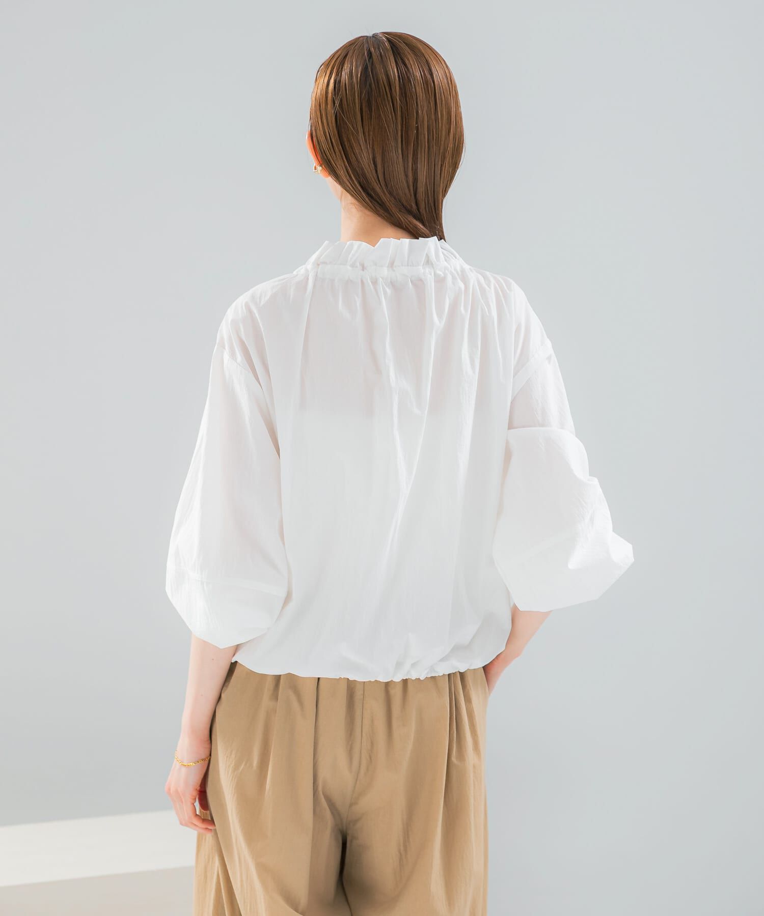 URBAN RESEARCH ROSSO「フロントジップフリルブラウス」|シャツ・ブラウス|