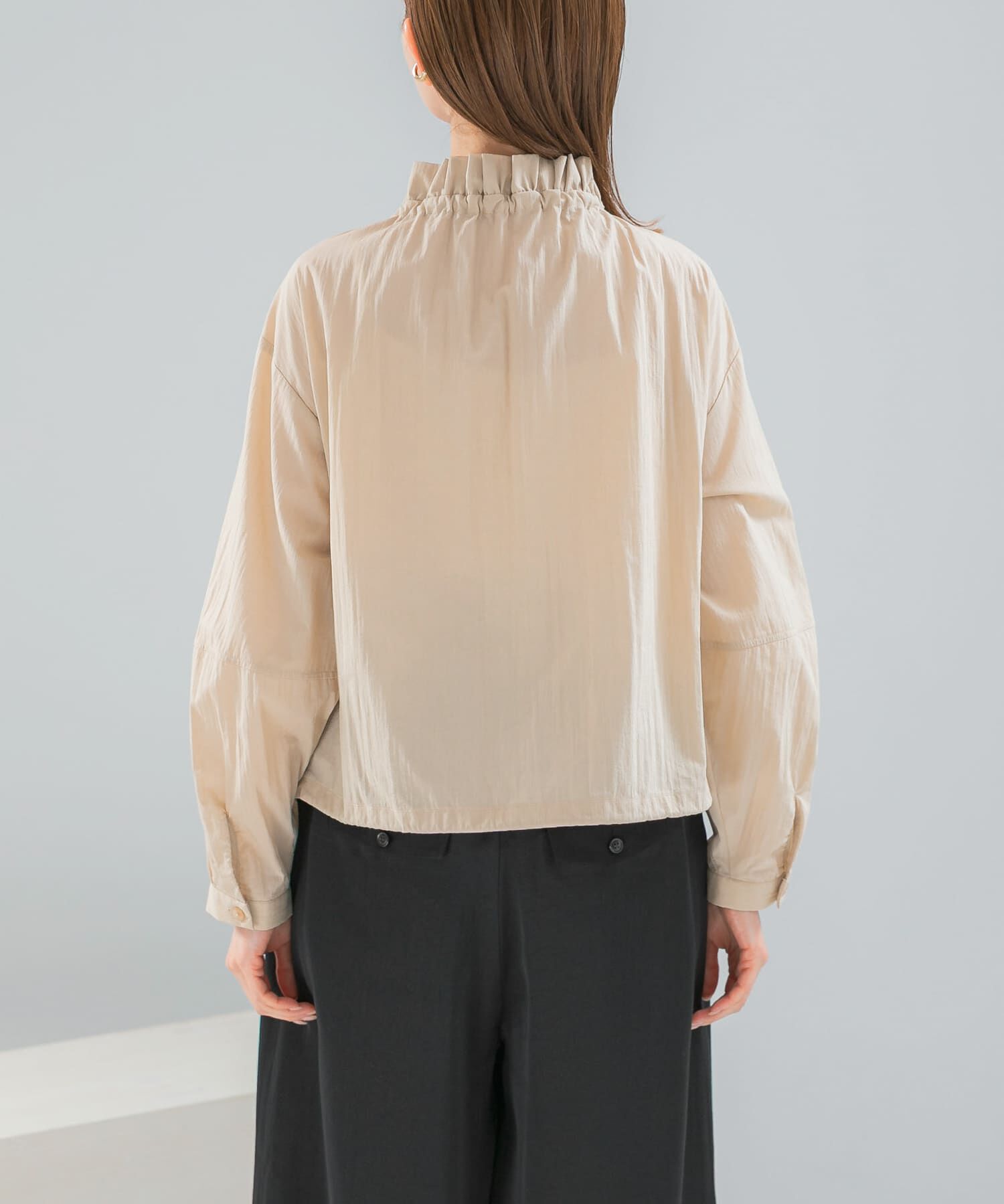 URBAN RESEARCH ROSSO「フロントジップフリルブラウス」|シャツ・ブラウス|