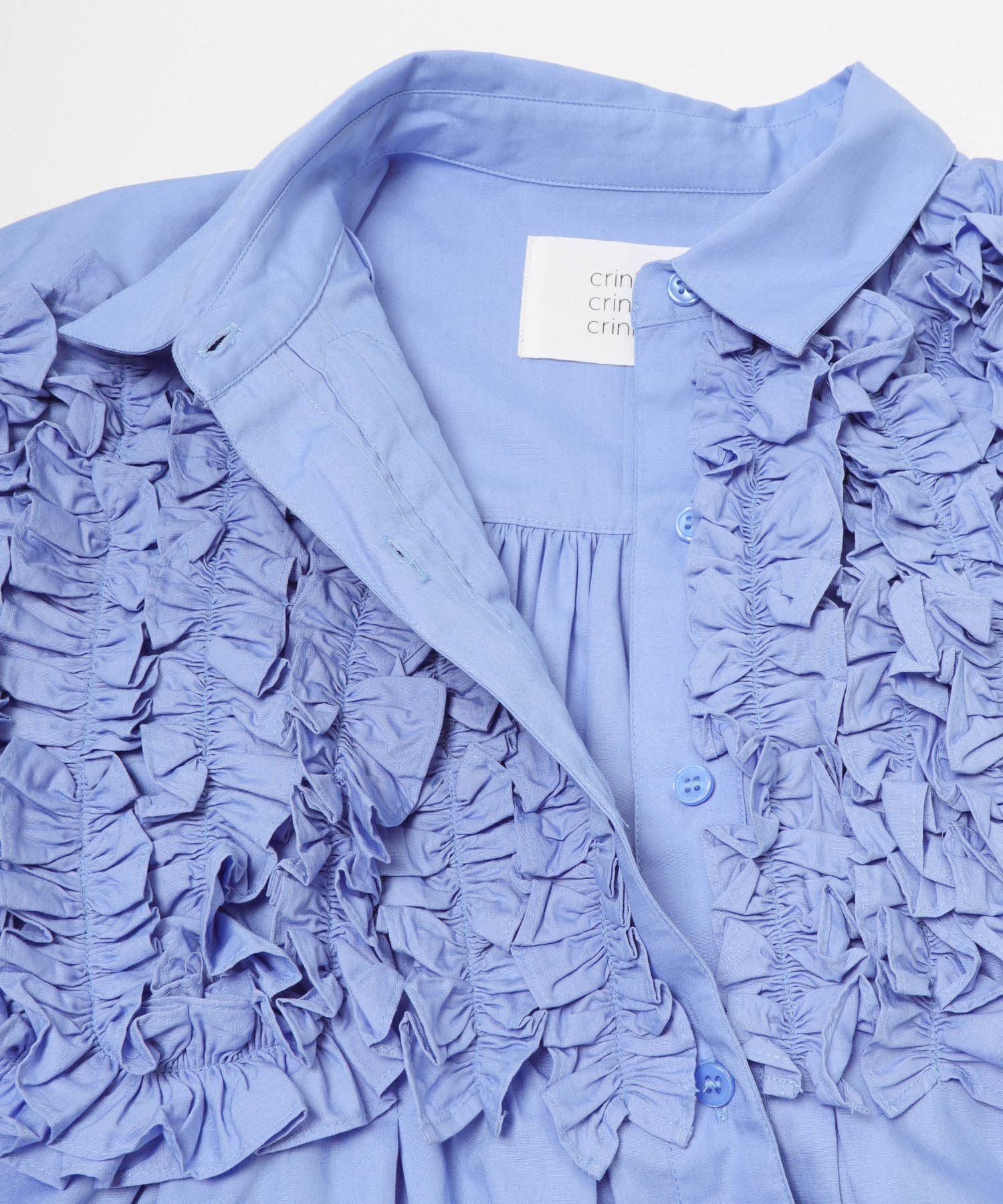 URBAN RESEARCH「crinkle crinkle crinkle　FRONT FRILL SHIRTS」|シャツ・ブラウス|