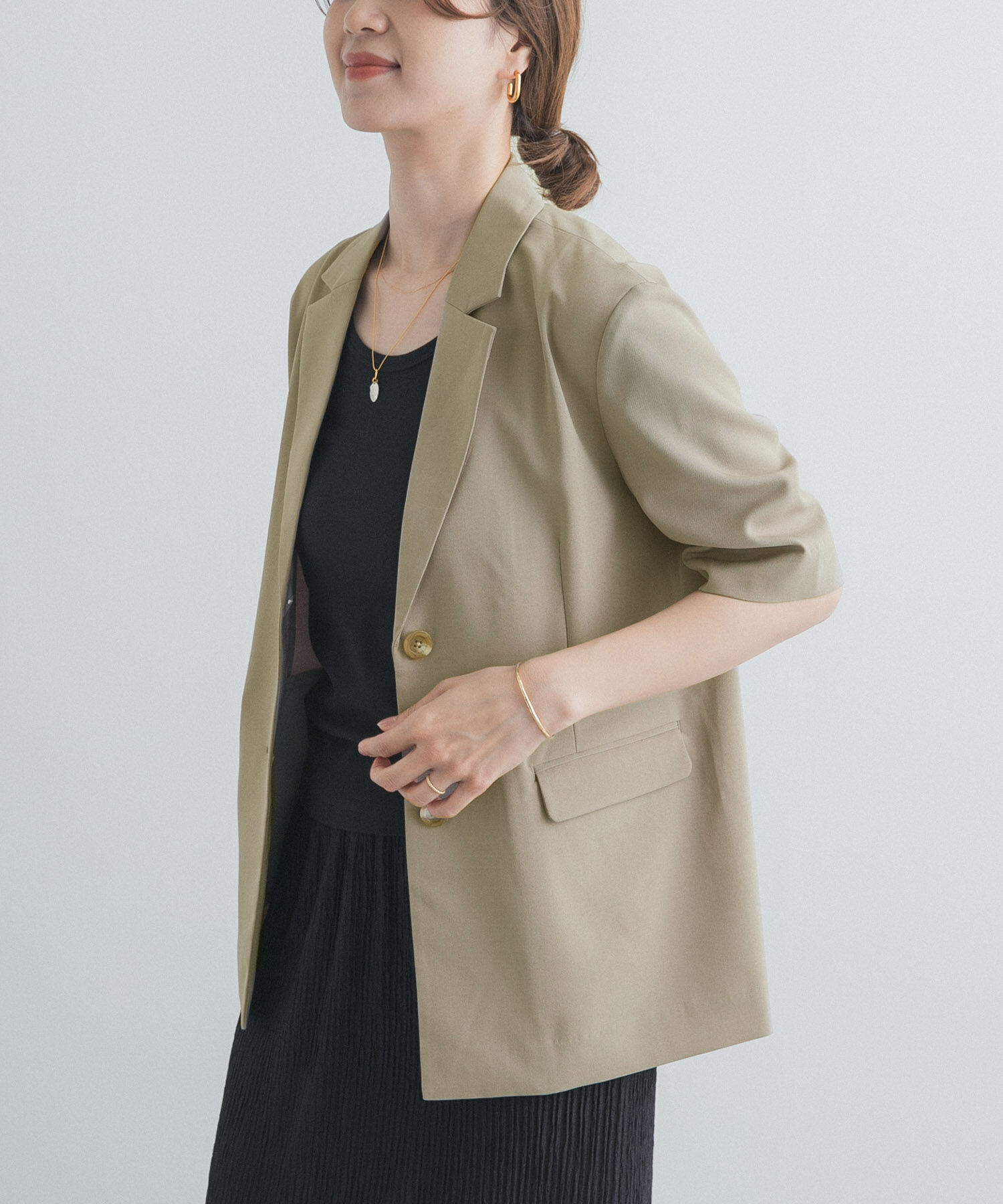 URBAN RESEARCH DOORS「『UR TECH』完声/涼 ハーフスリーブジャケット」|その他|