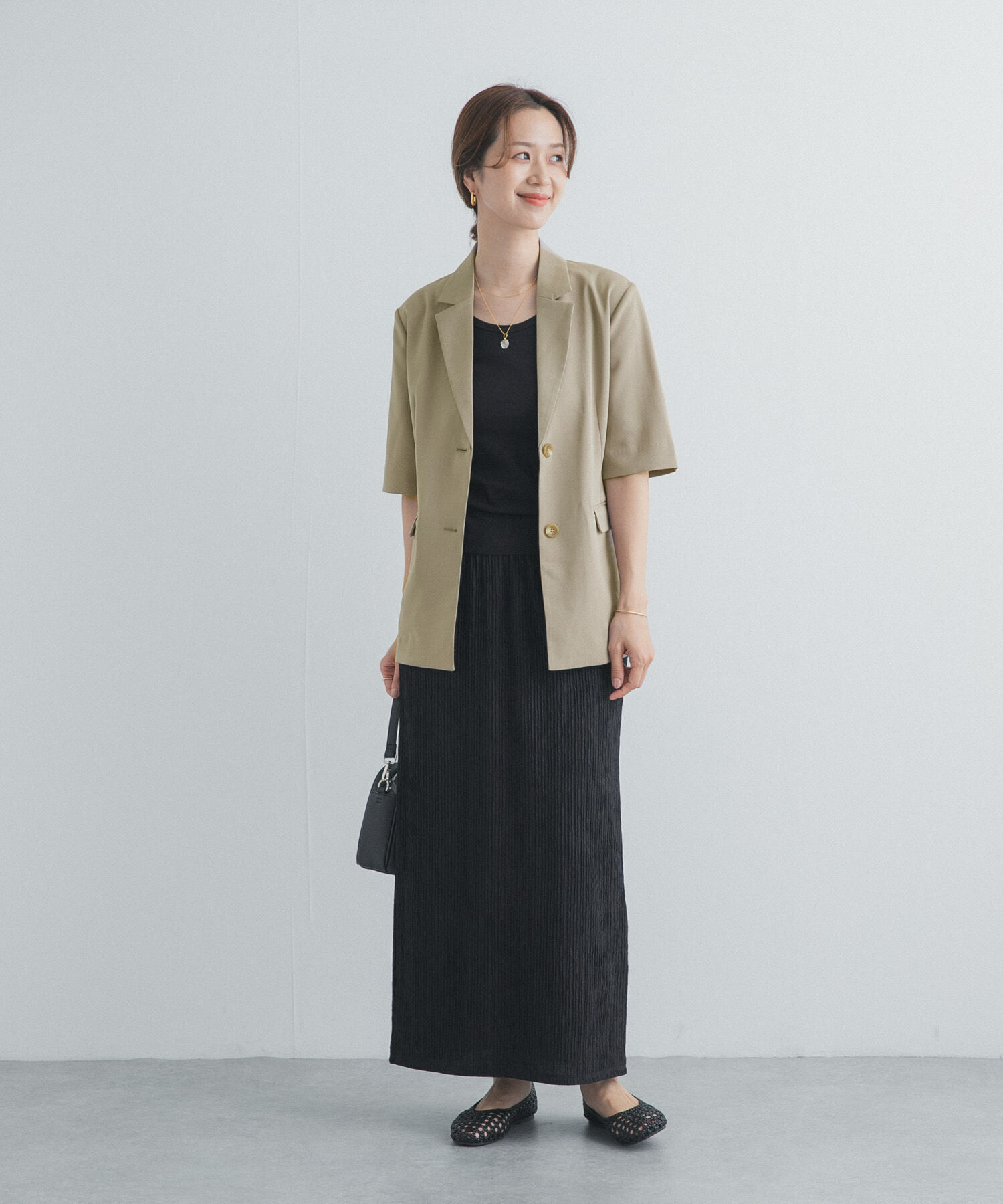 URBAN RESEARCH DOORS「『UR TECH』完声/涼 ハーフスリーブジャケット」|その他|