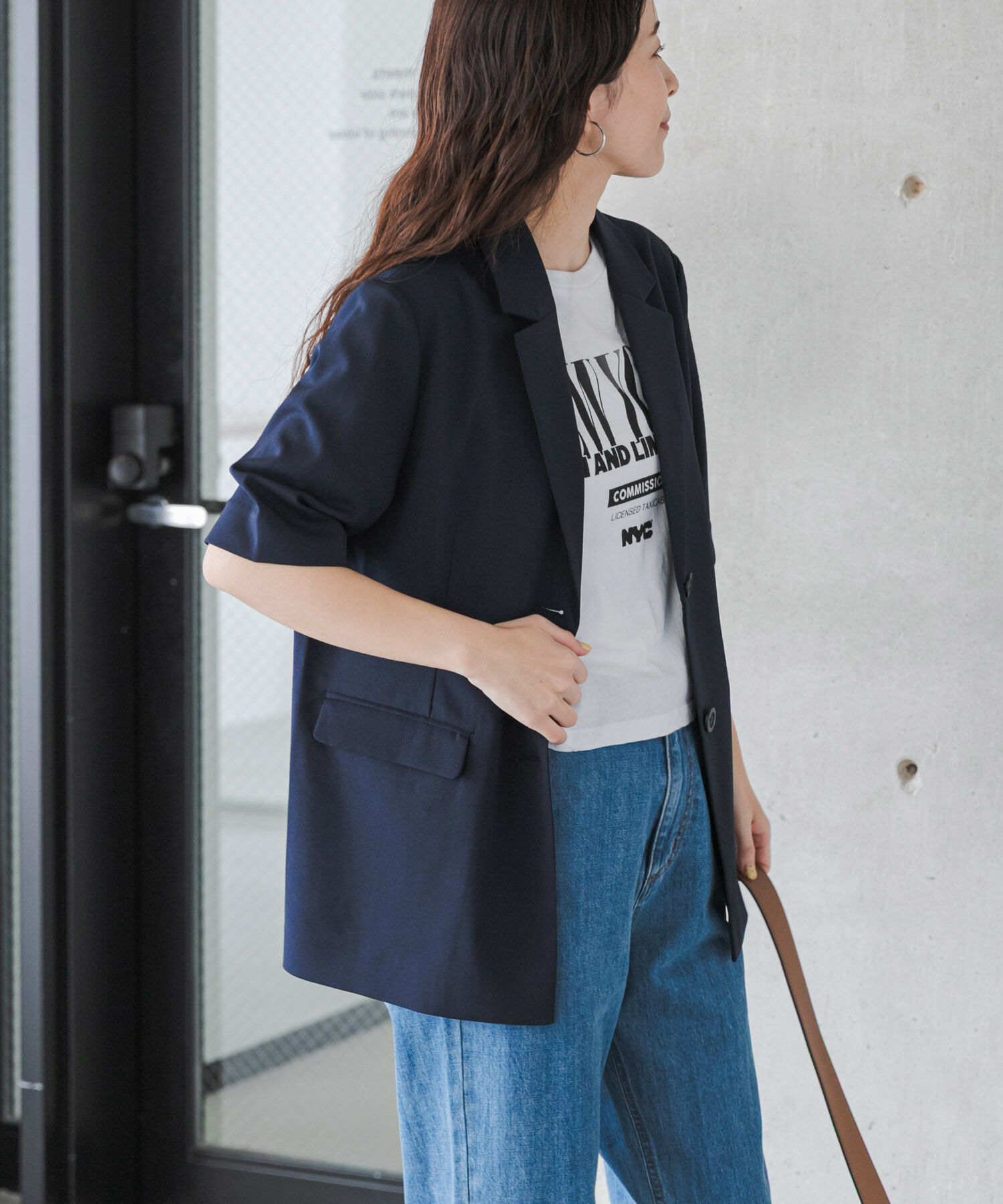 URBAN RESEARCH DOORS「『UR TECH』完声/涼 ハーフスリーブジャケット」|その他|