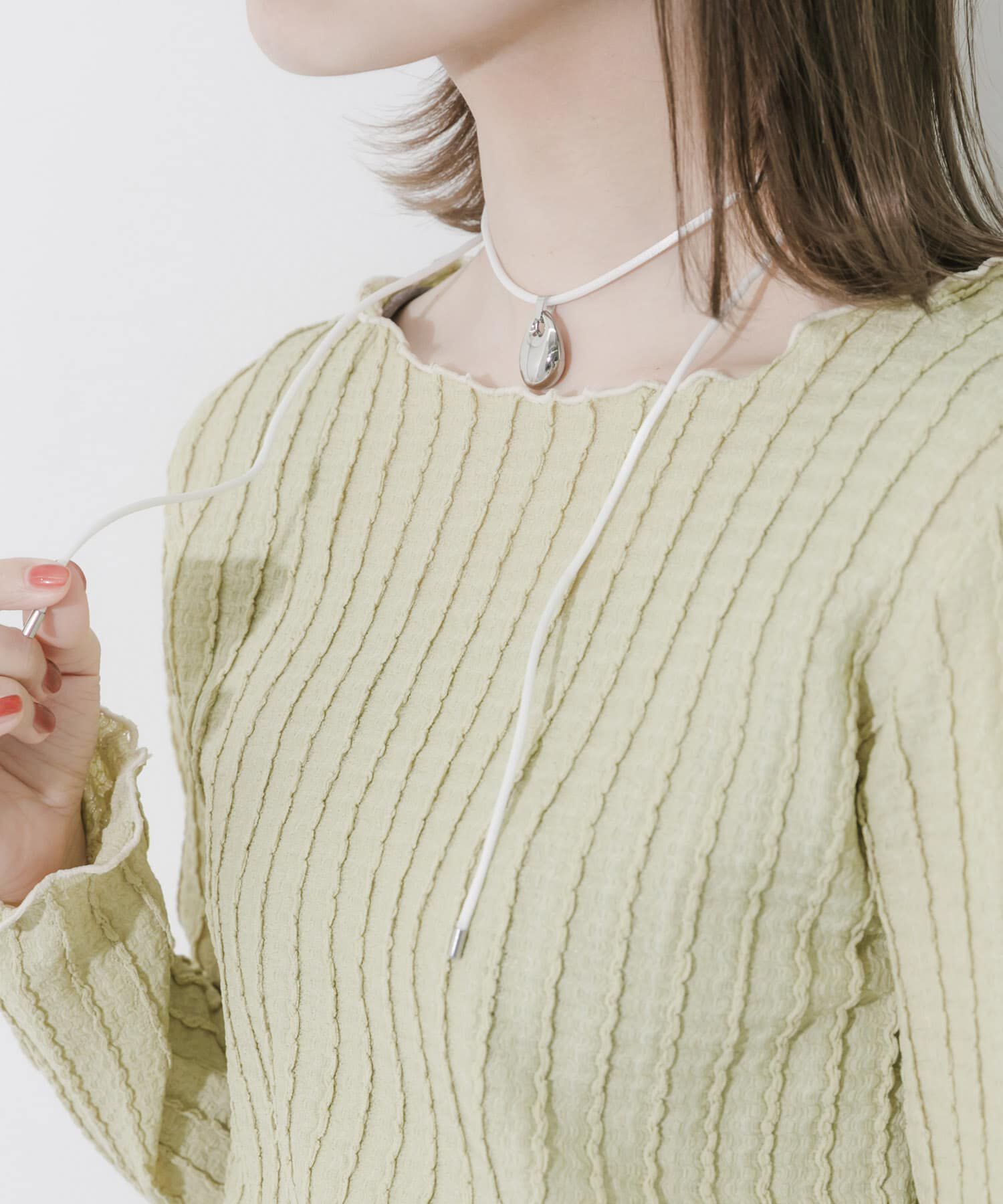 SMELLY「ステンレストップカラーコードチョーカー」|ネックレス|