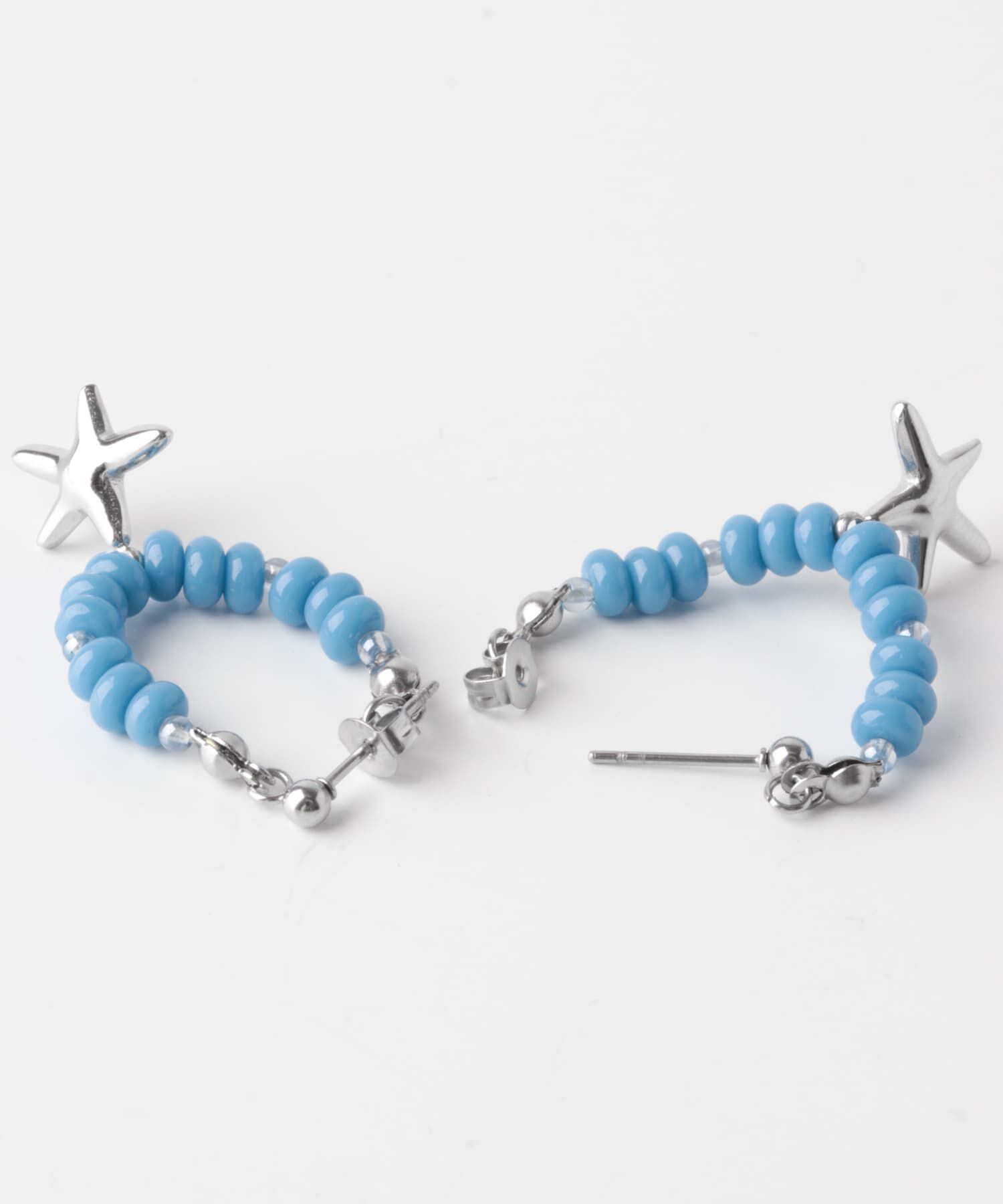 SMELLY「ステンレスモチーフビーズピアス」|ピアス|