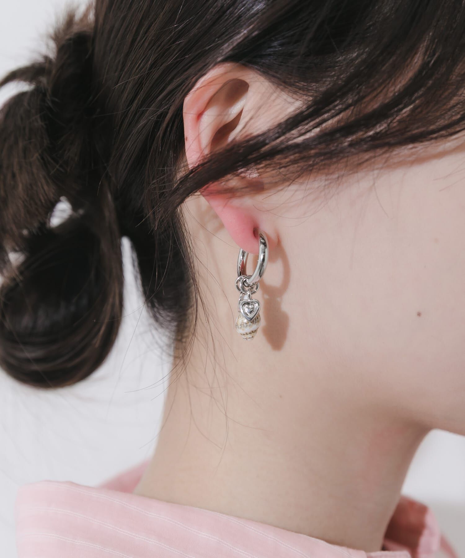 SMELLY「シェルモチーフマルチWAYフープイヤリング」|イヤリング|